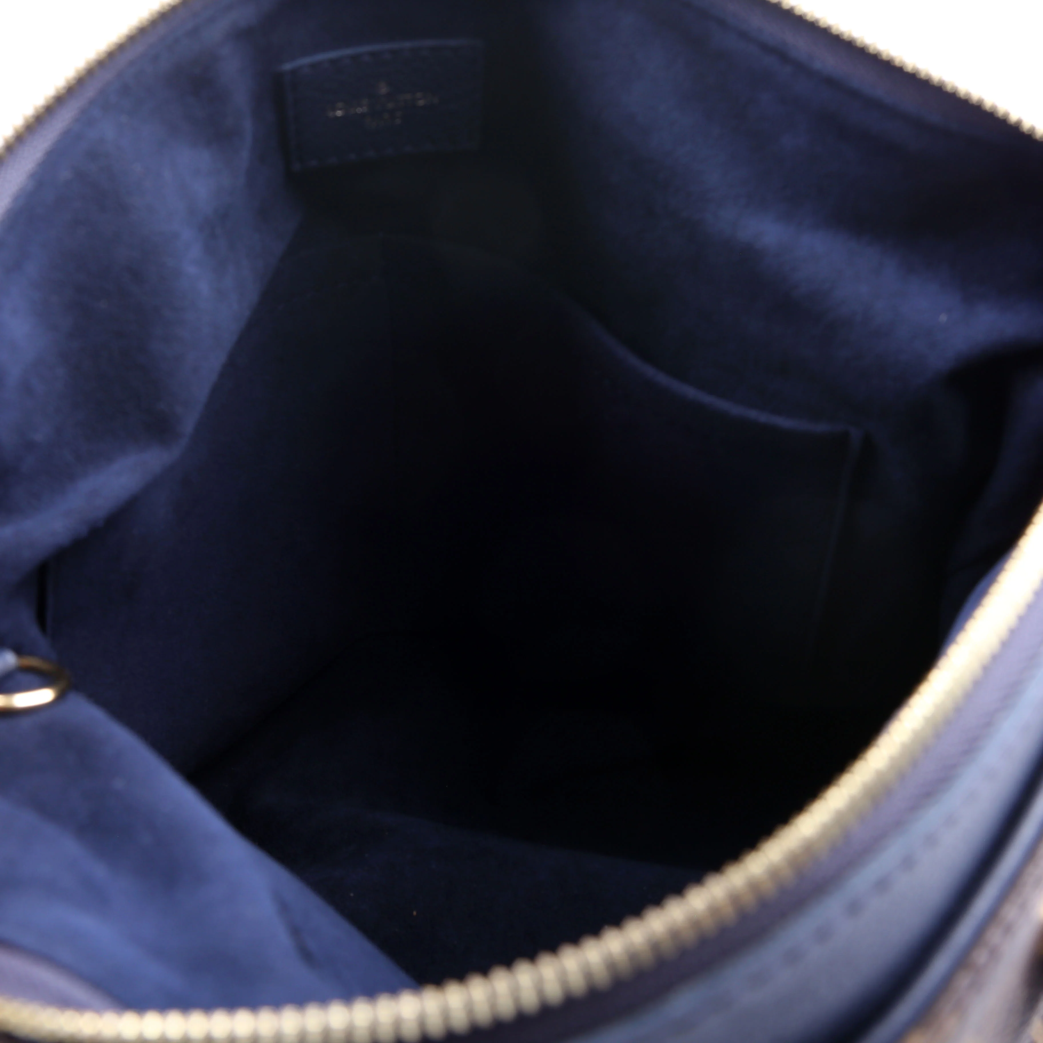 Pallas Tote Monogram Leather Side Navy - Image 11