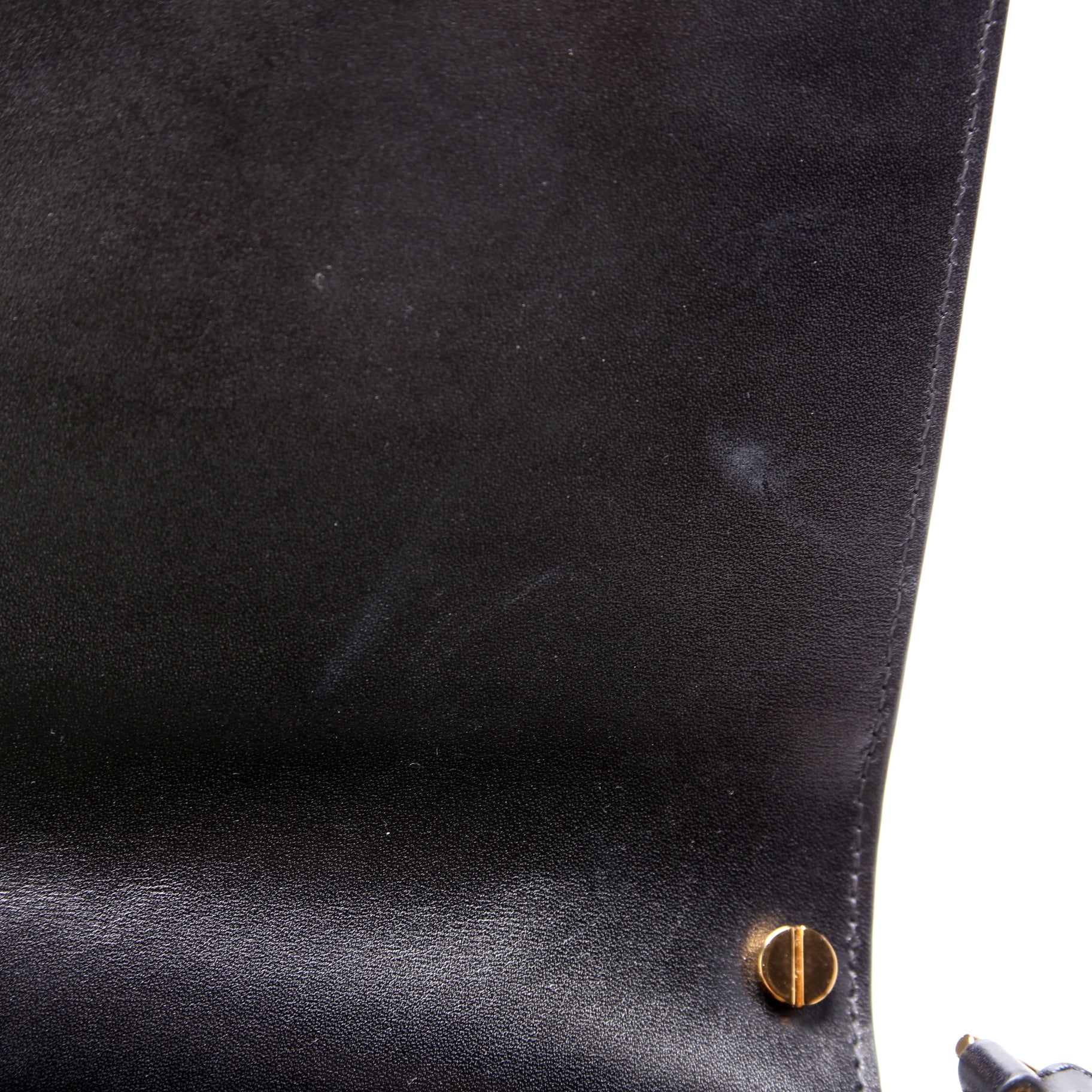 Palmellato TF Chain Calfskin Shoulder Bag Black - Image 10