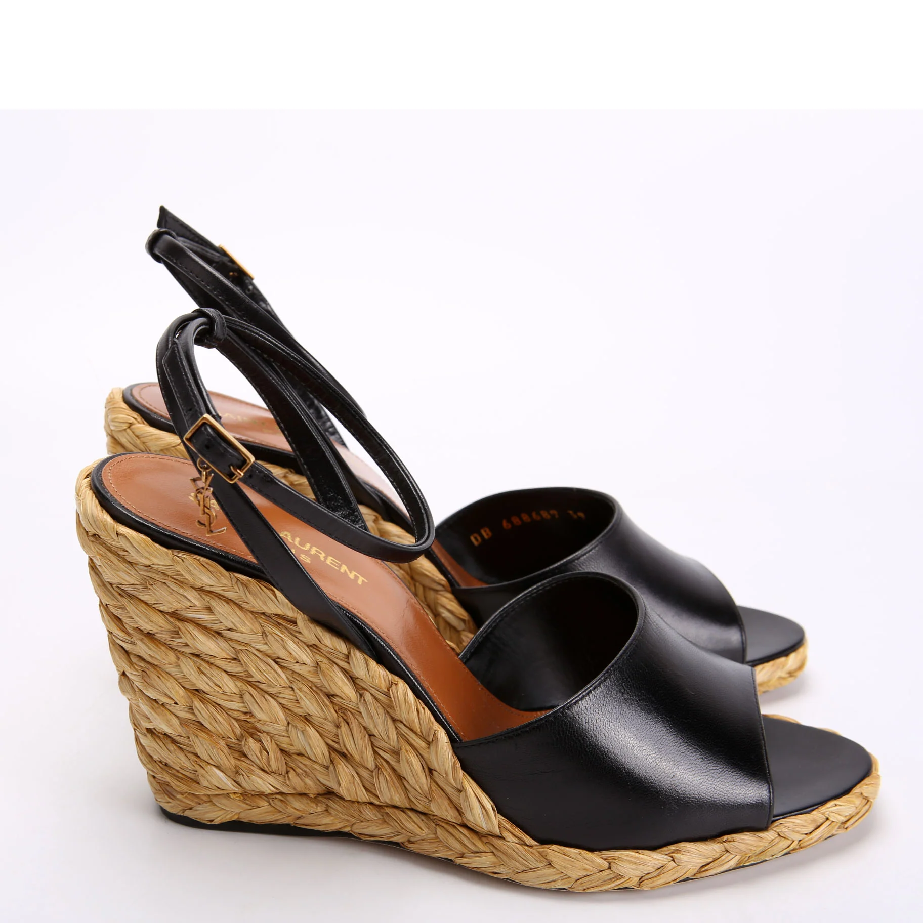 Paloma 95 Espadrille Wedges Size 39 Black/Brown - Image 3
