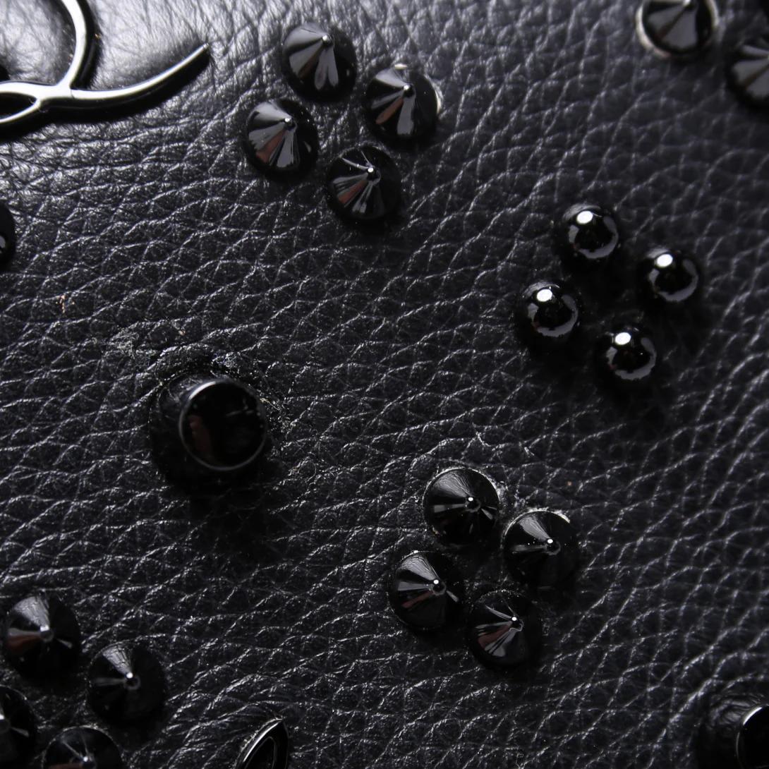 Paloma Loubinthesky Chain Clutch Leather Black - Image 8