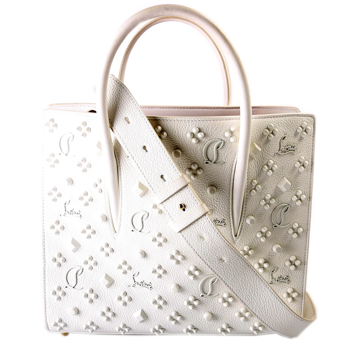 Paloma Medium Satchel Calfskin Loubinthesky Spikes