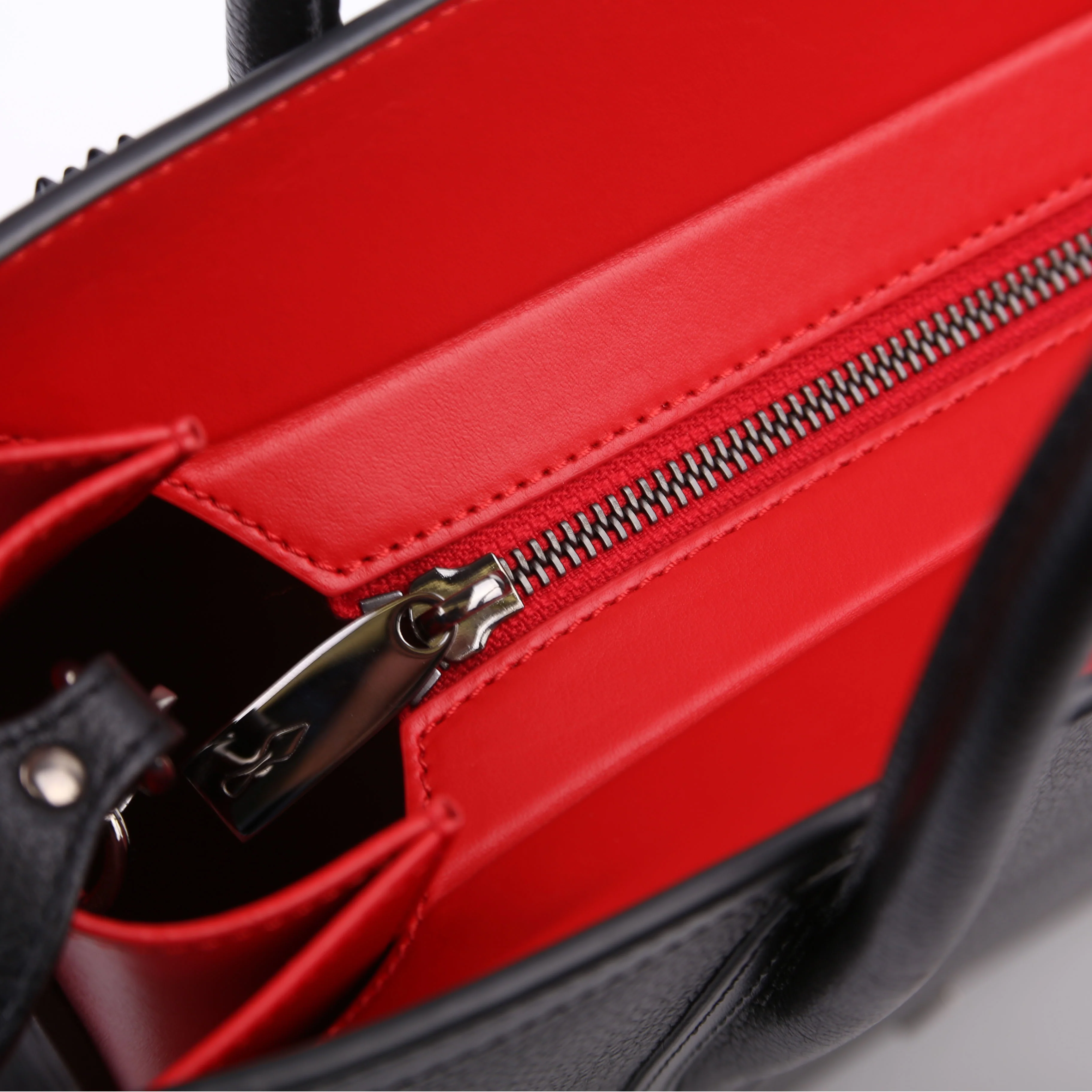 Paloma Medium Satchel Calfskin Spikes Black - Image 10