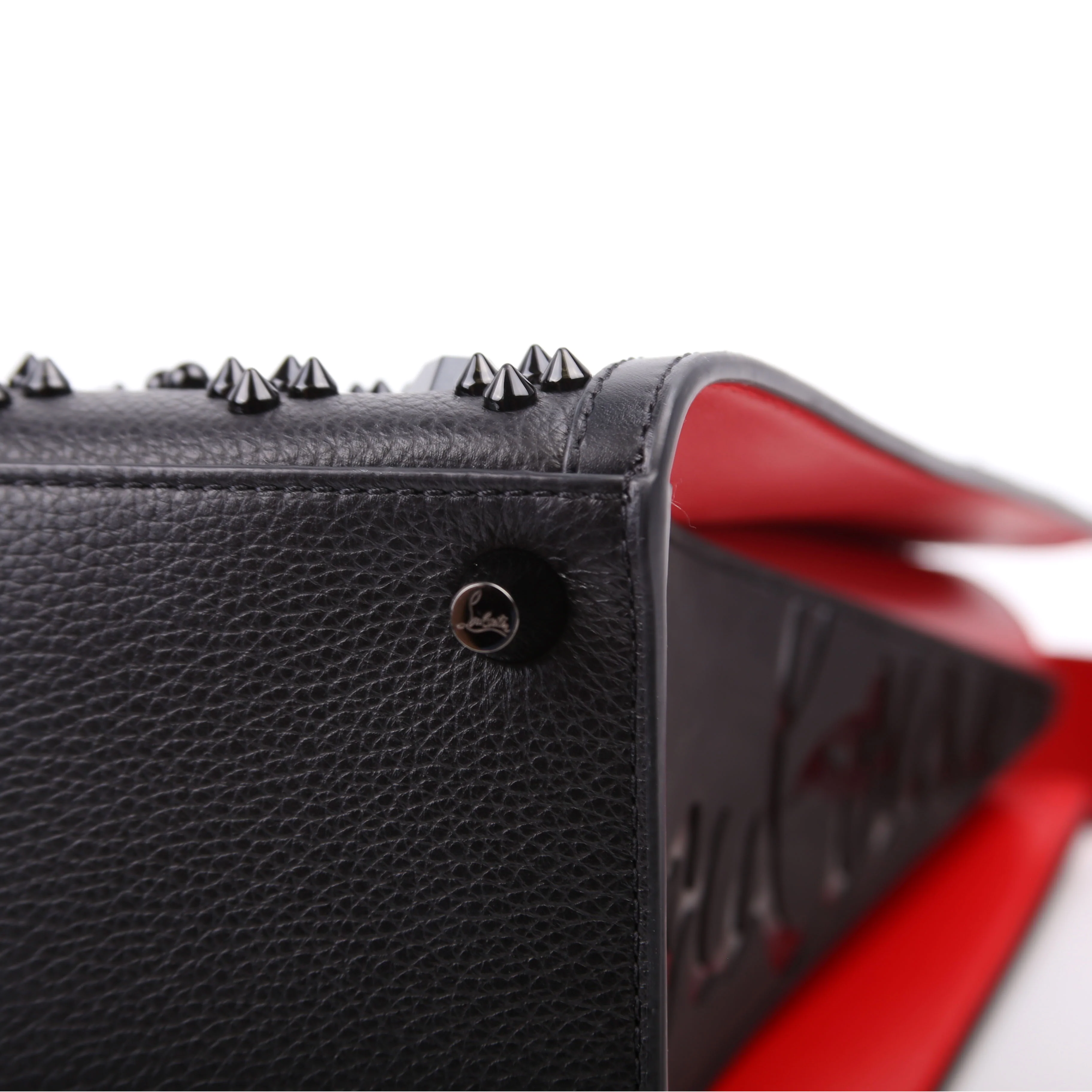 Paloma Medium Satchel Calfskin Spikes Black - Image 5
