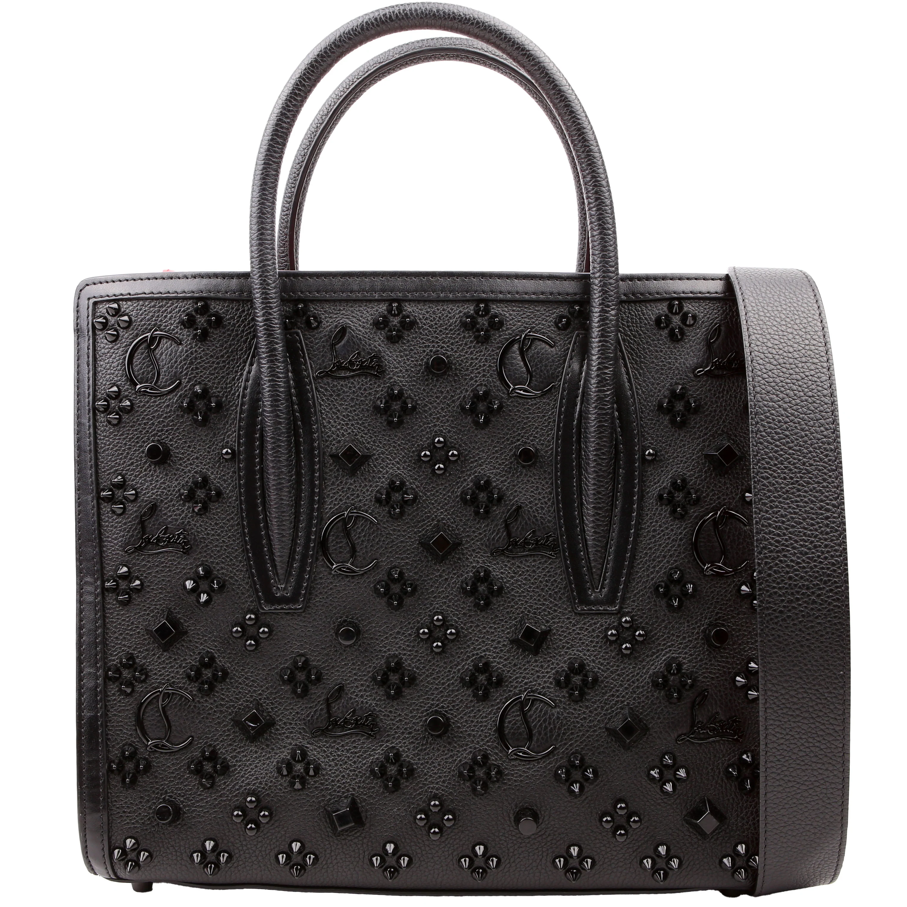 Paloma Medium Satchel Calfskin Spikes Loubinthesky