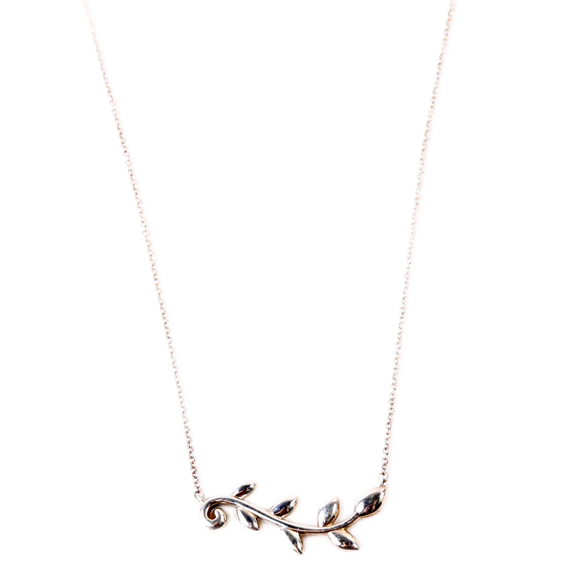 Paloma Olive Leaf Vine Necklace 925
