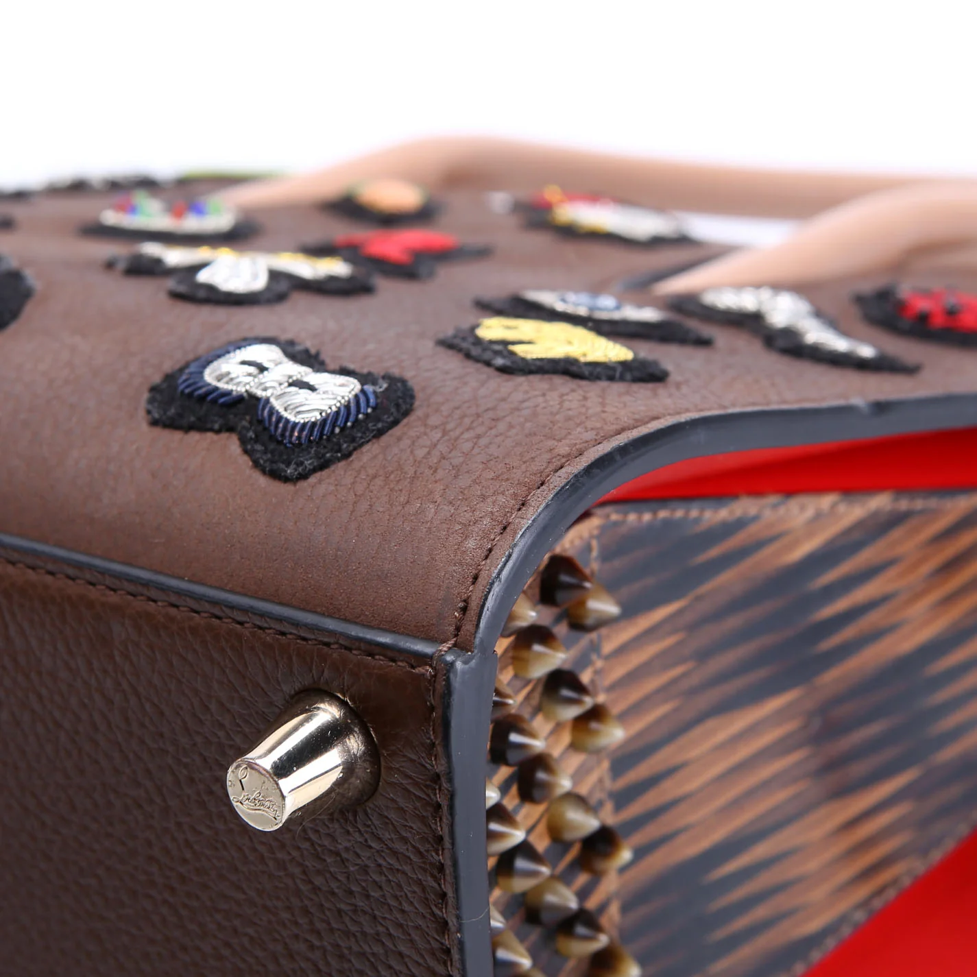 Paloma Small Tote Patches Brown/Multicolor - Image 7