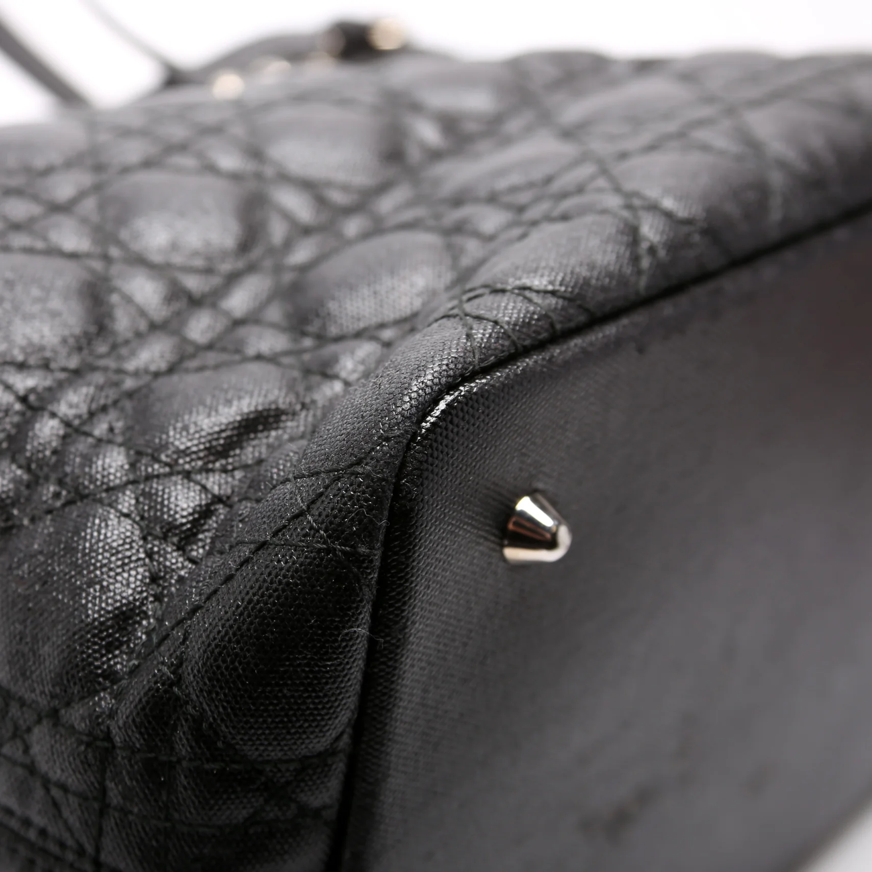 Panarea Medium Coated Canvas Cannage Black - Image 5