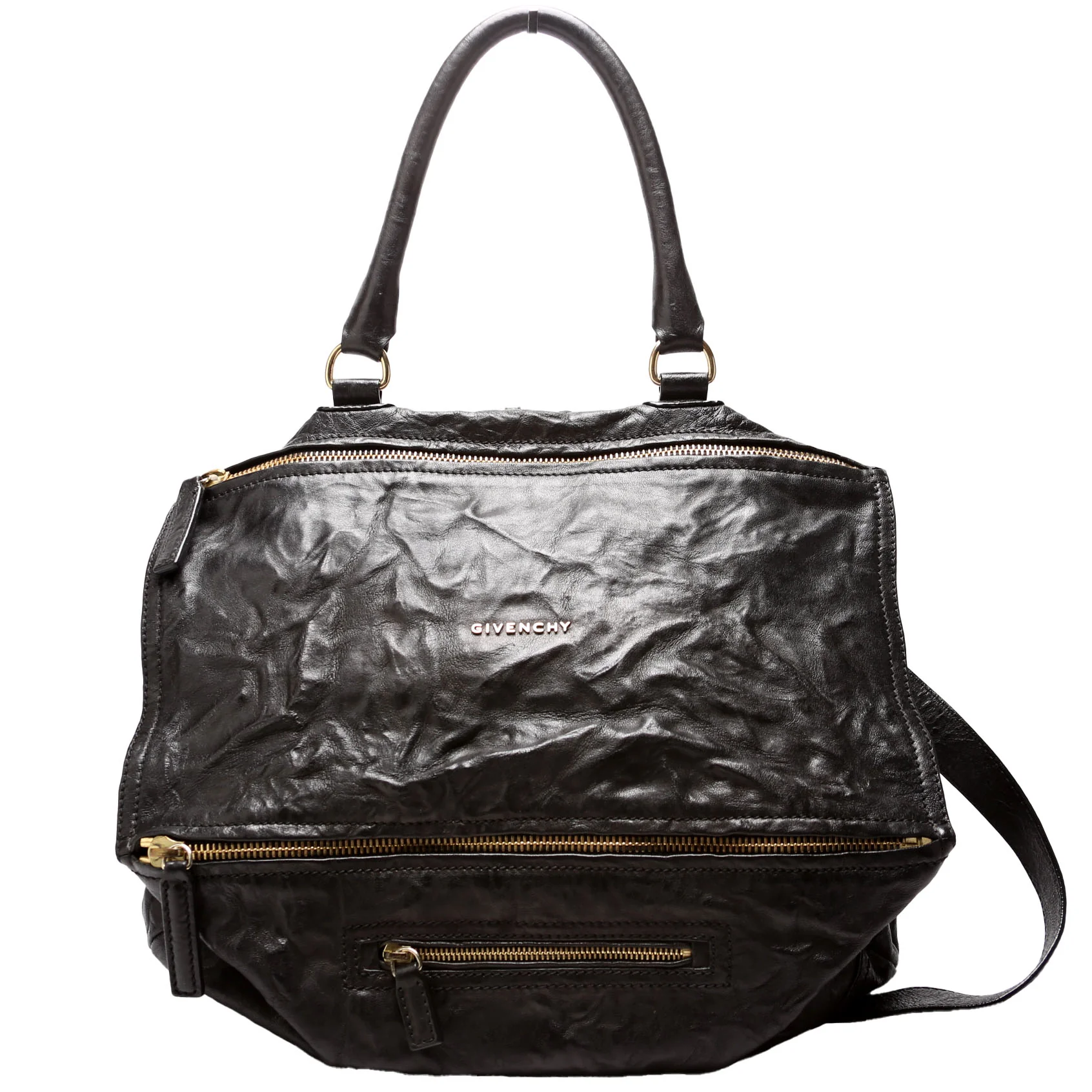 Pandora Large Tumbled Sheepskin Black