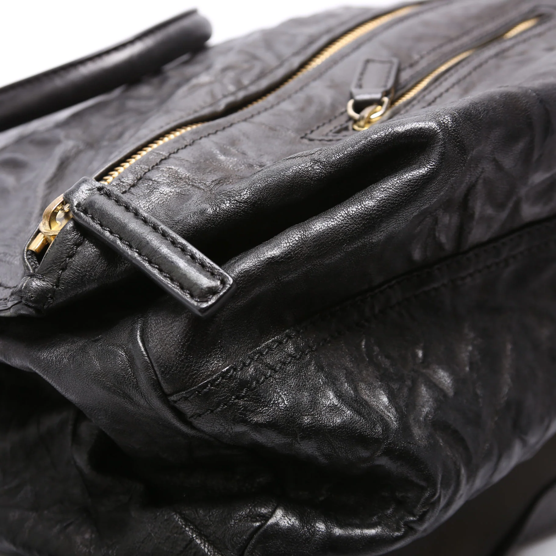 Pandora Large Tumbled Sheepskin Black - Image 5