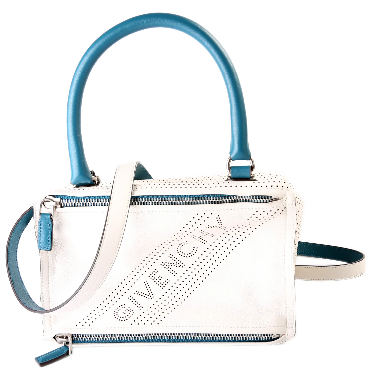 Pandora Perforated Lambskin Satchel Small
