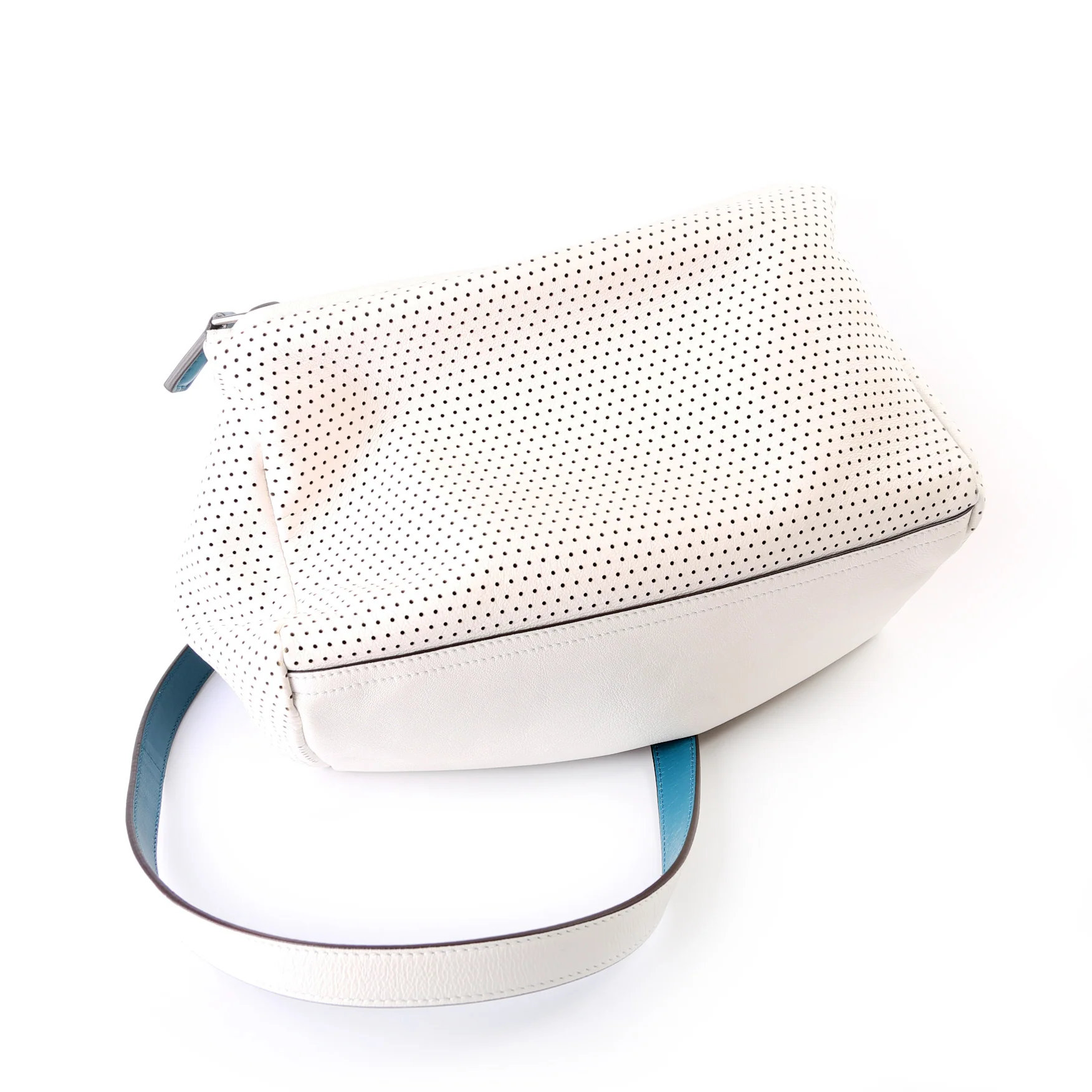 Pandora Perforated Lambskin Satchel Small - Image 5