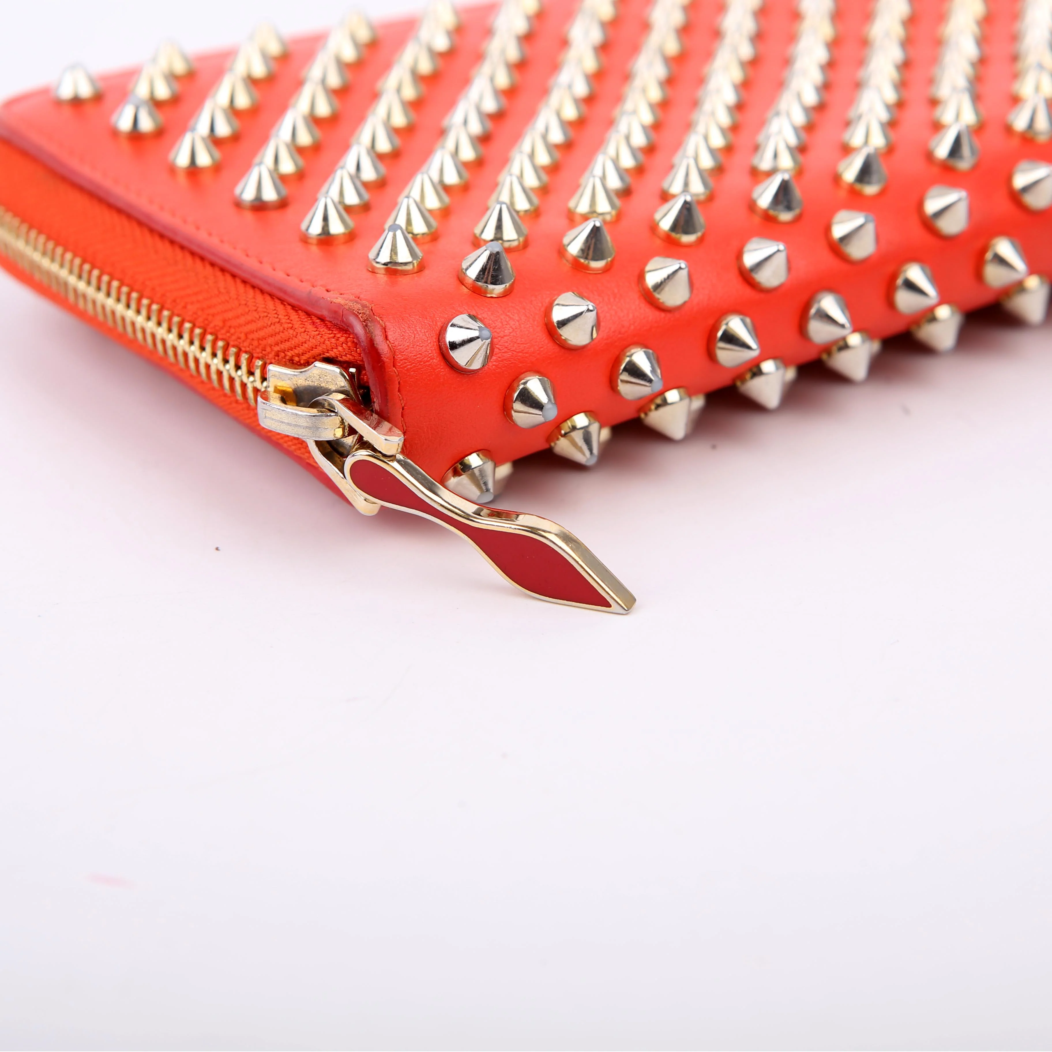 Panettone Spike Zip Around Wallet Orange - Image 5