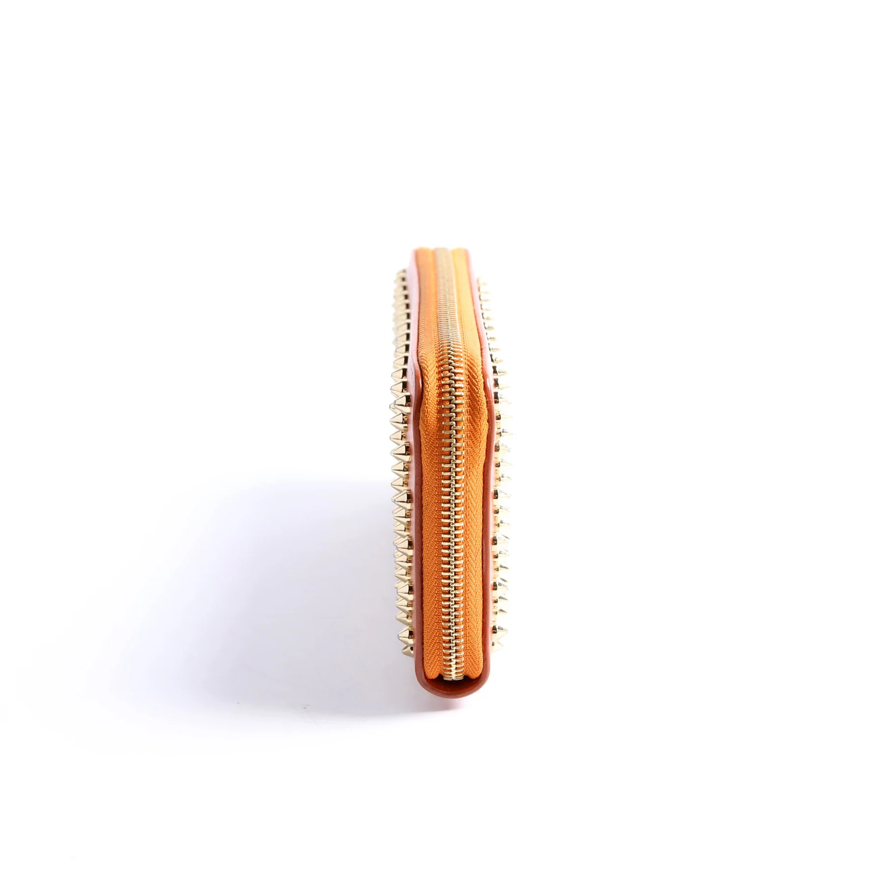 Panettone Spike Zip Around Wallet Orange/Gold - Image 4