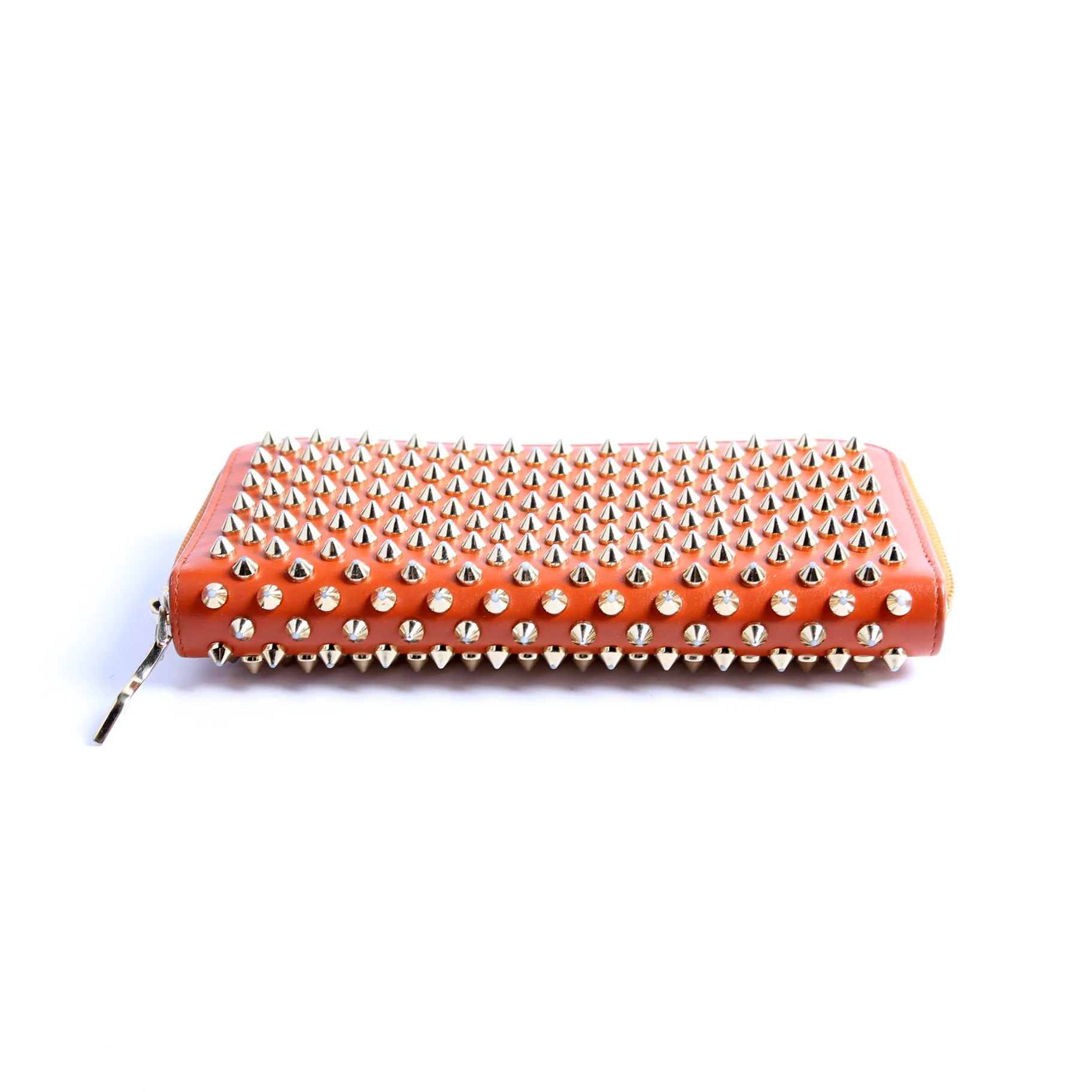 Panettone Spike Zip Around Wallet Orange/Gold - Image 5