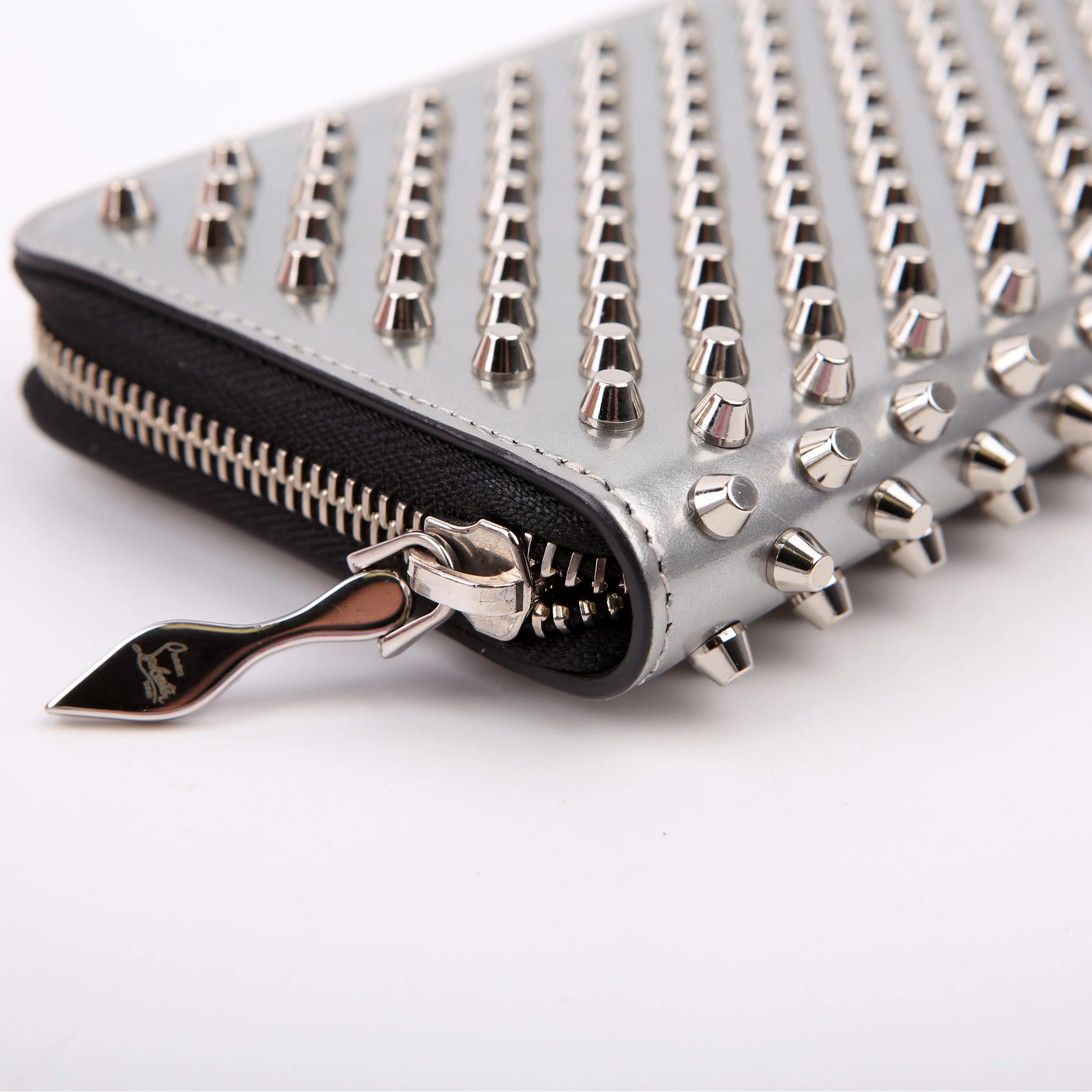 Panettone Spike Zip Around Wallet Silver - Image 5
