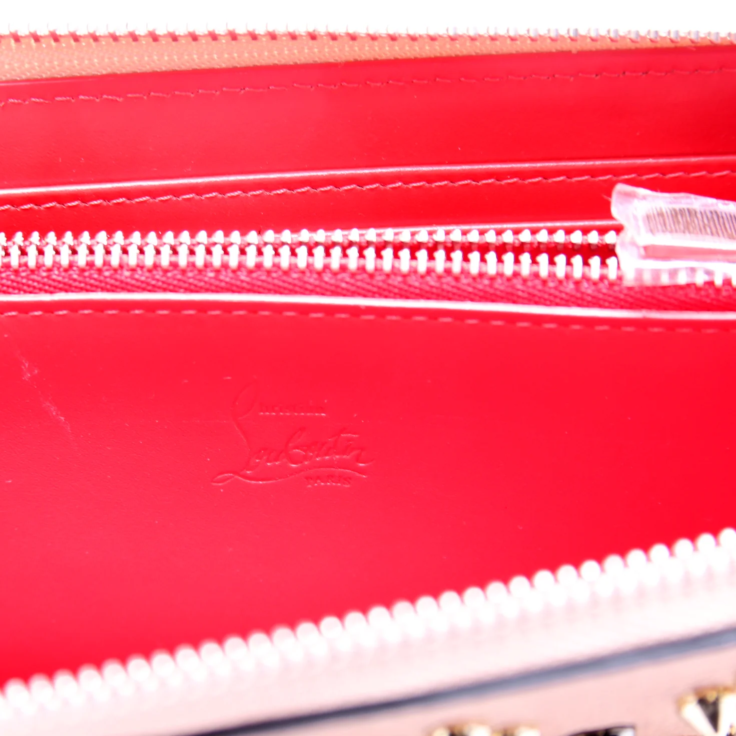 Panettone Spike Zip Around Wallet Tan - Image 7