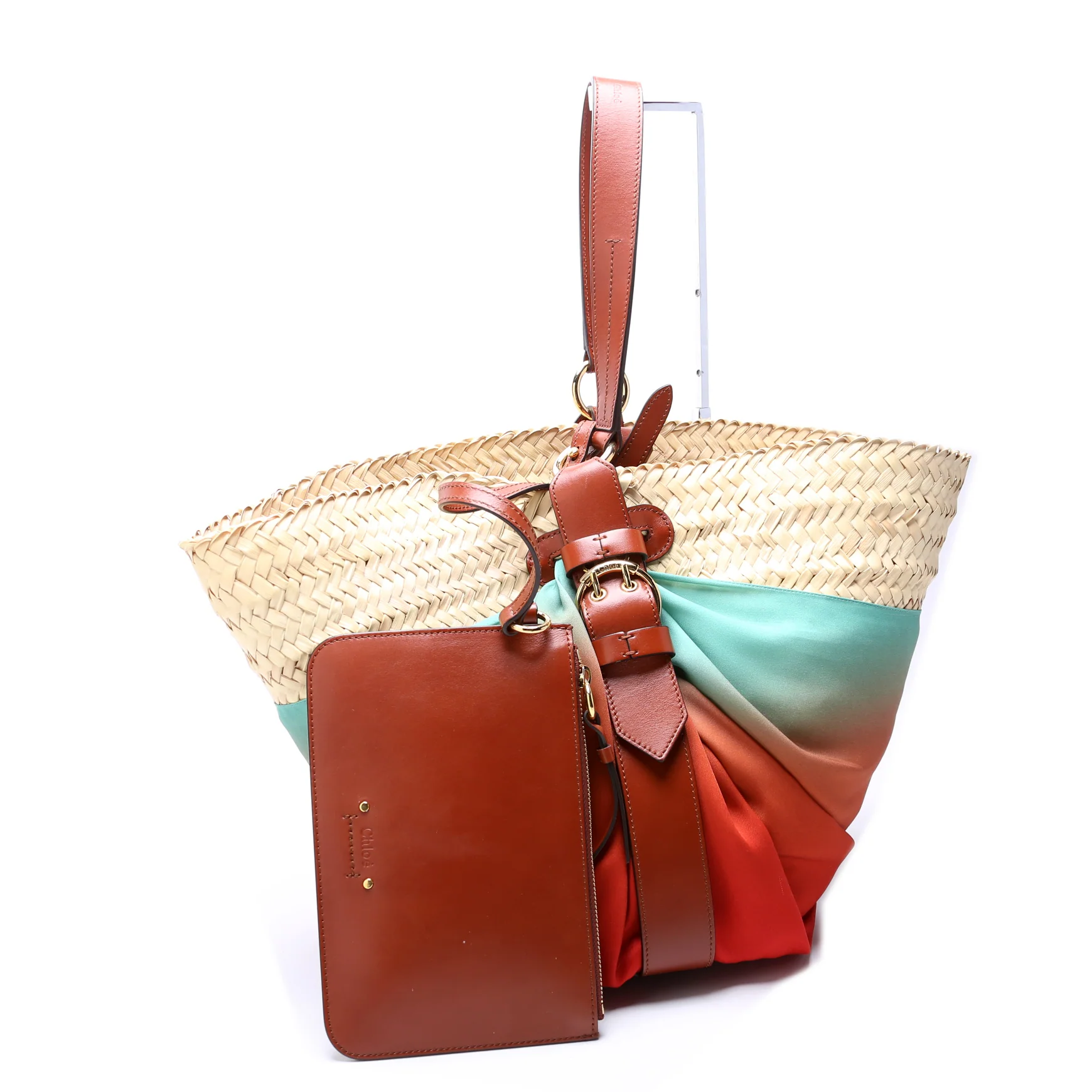 Panier Raffia Silk Basket Bag - Image 2