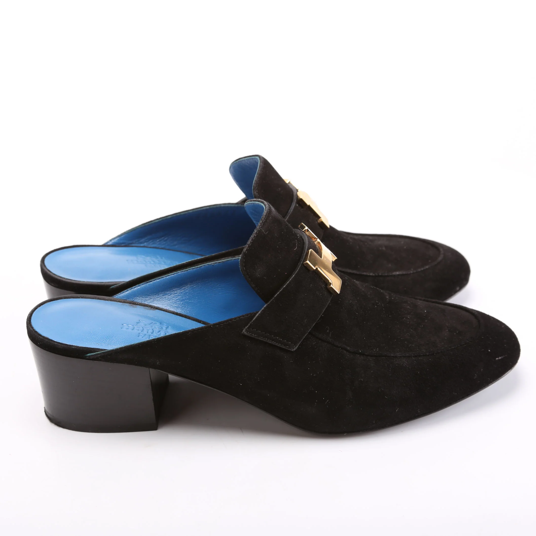 Paradis Suede Mules Size 36.5 Black - Image 3