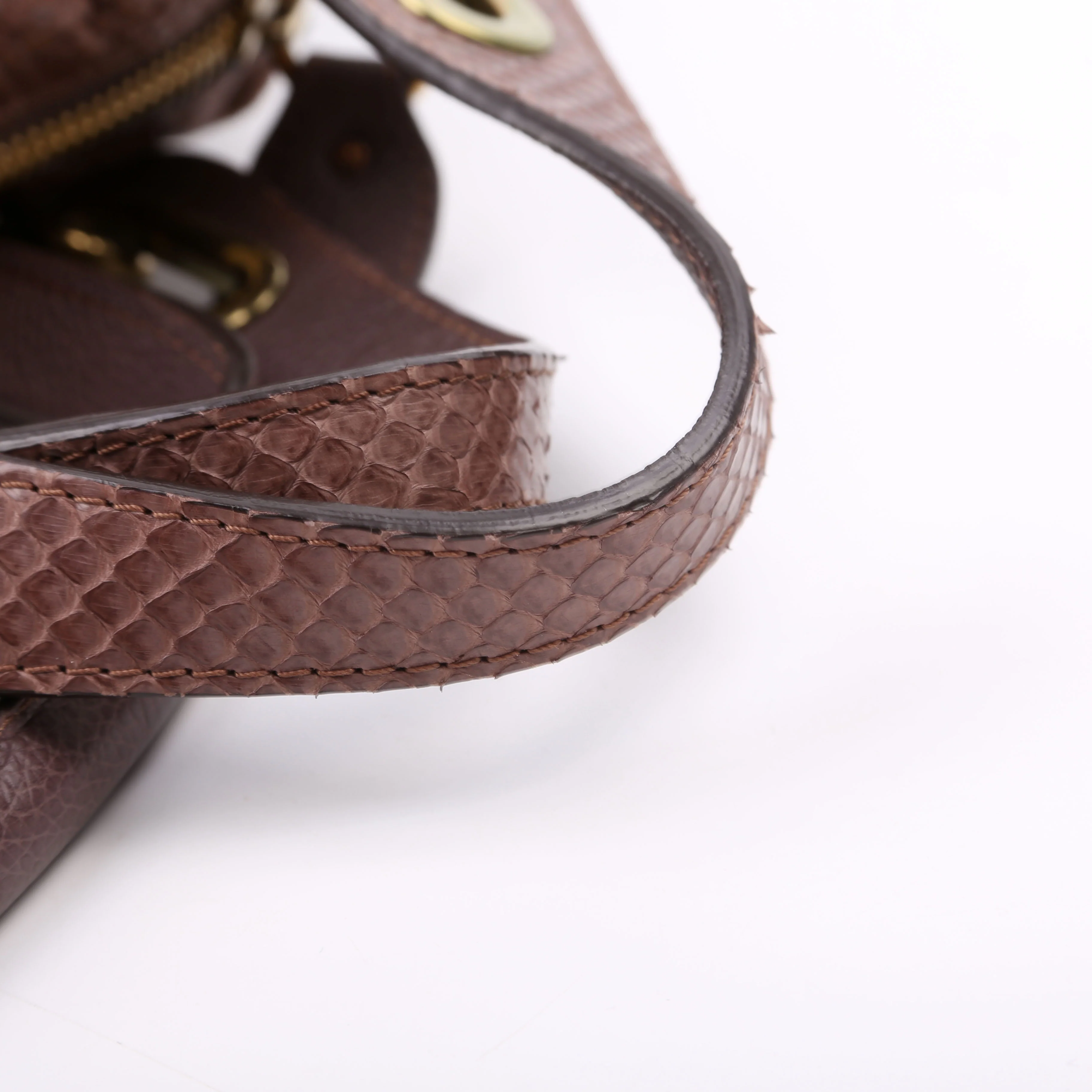 Paraty Satchel Python Small Taupe - Image 10