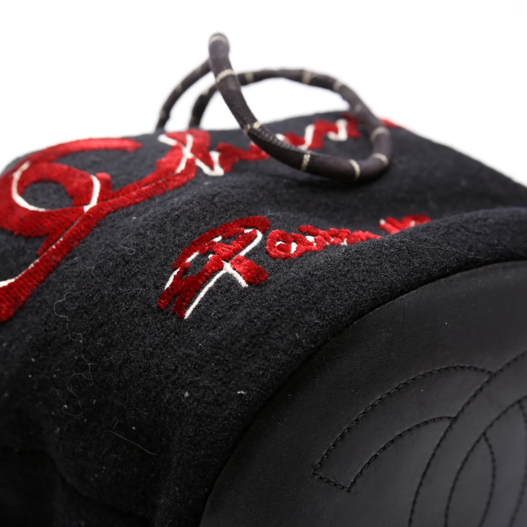 Paris-Hamburg Drawstring Bucket Bag Black - Image 5