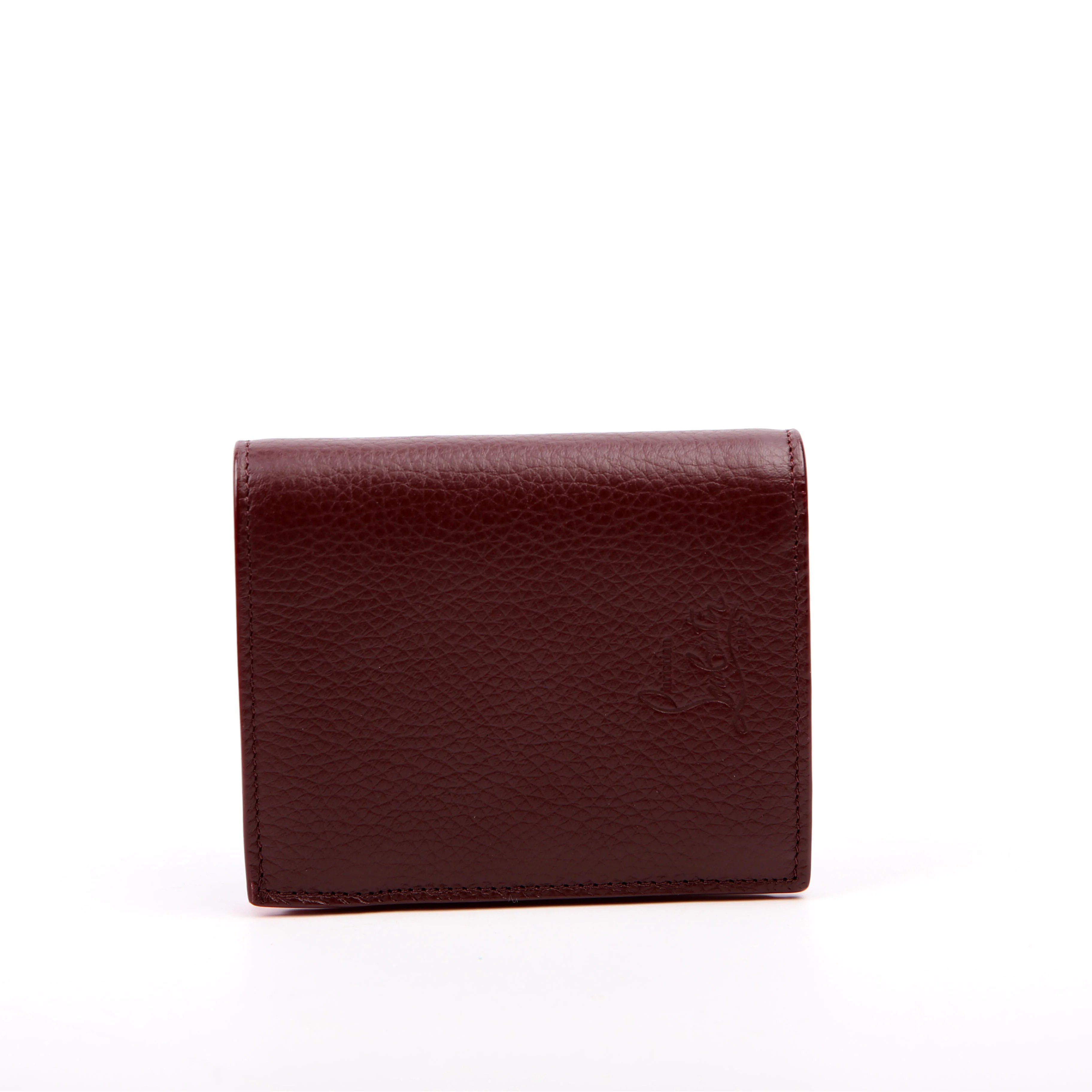 Paros Spike Bi-Fold Wallet Burgundy - Image 3
