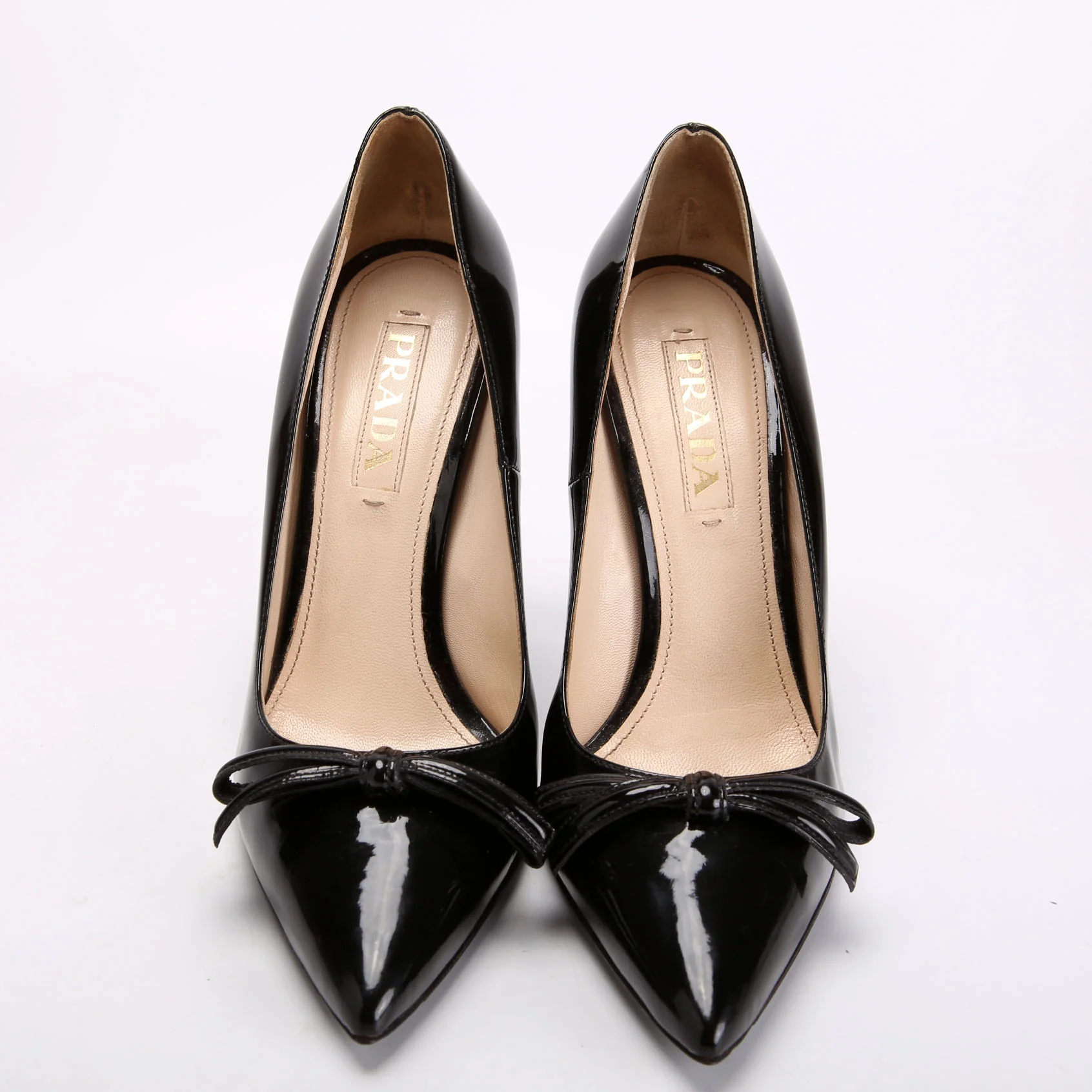 Patent Bow Pumps Size 38 Black - Image 2