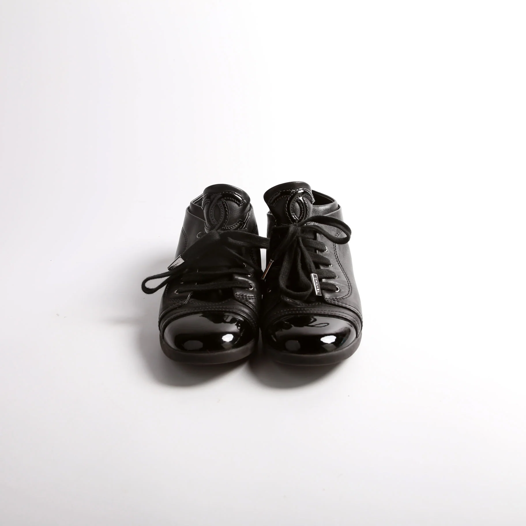 Patent Cap Toe CC Sneakers Size 37.5 - Image 2