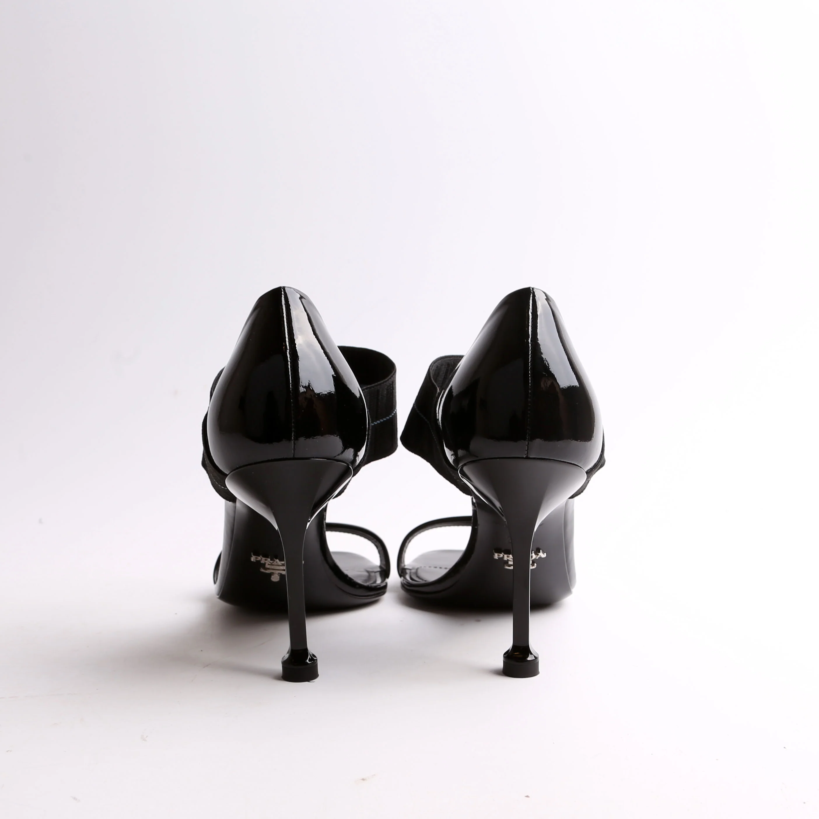 Patent Leather Logo Strap Heels Size 37.5 - Image 3