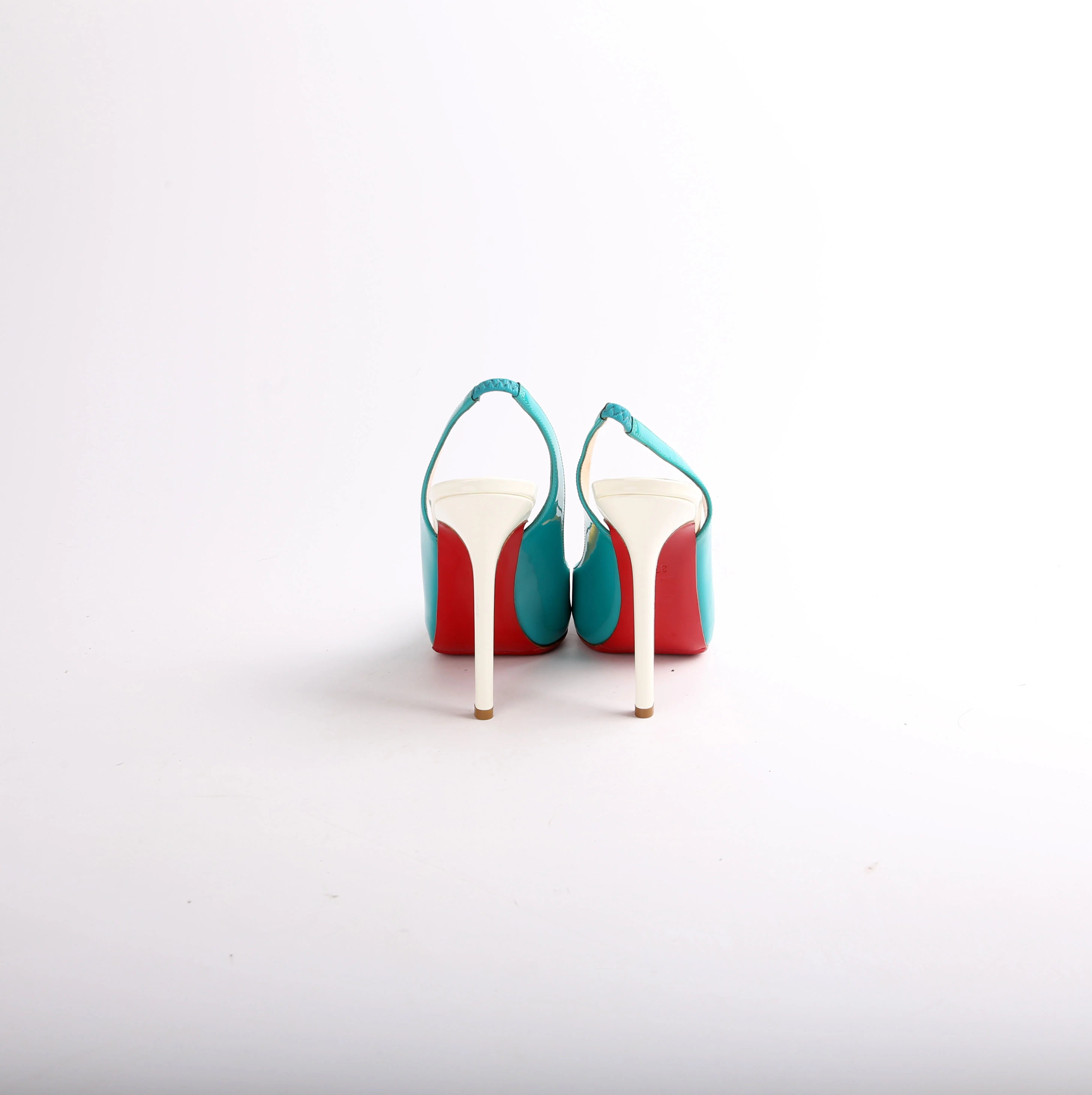Patent Leather Open Toe Pumps Size 35.5 - Image 4