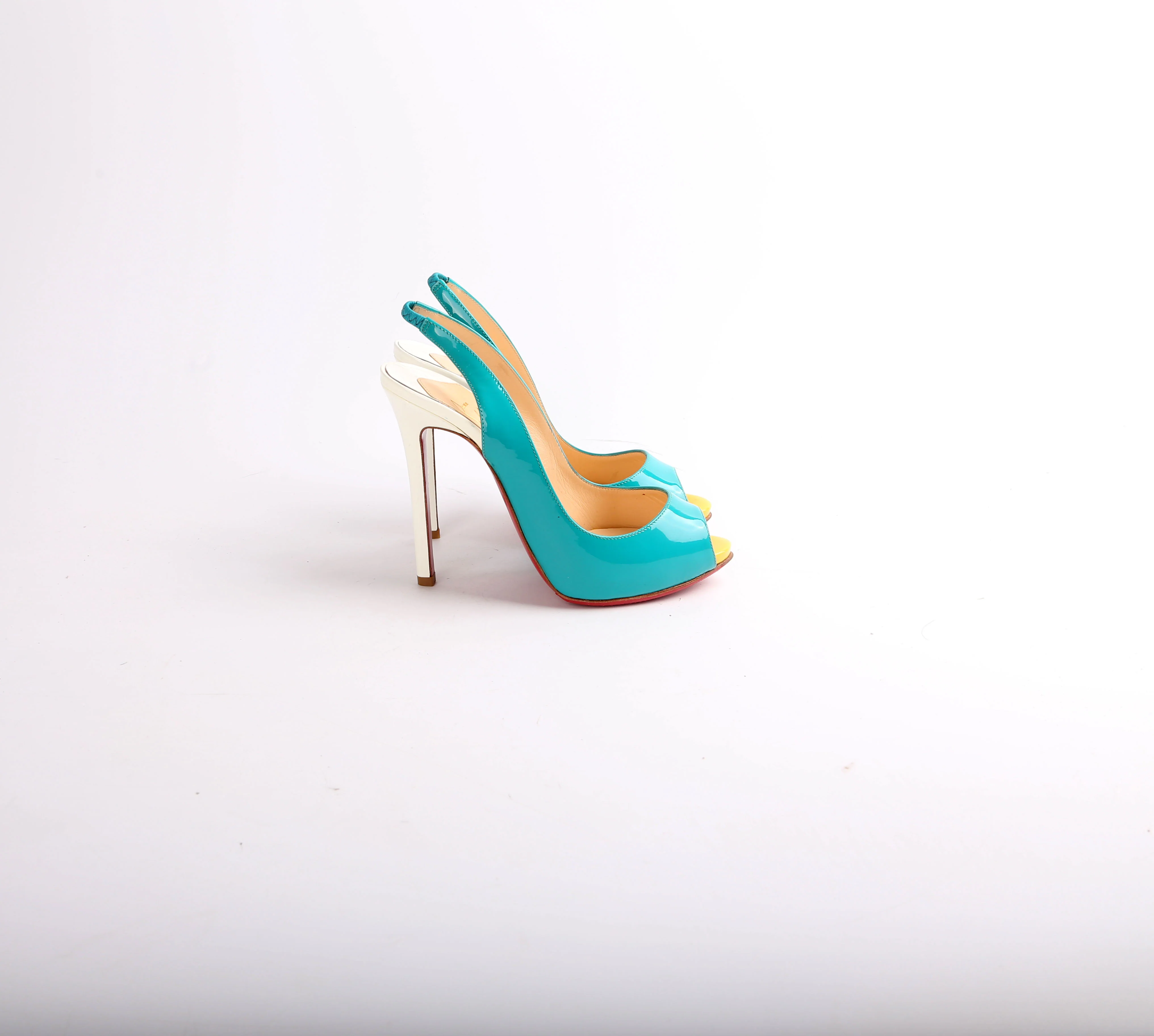 Patent Leather Open Toe Pumps Size 35.5 - Image 5