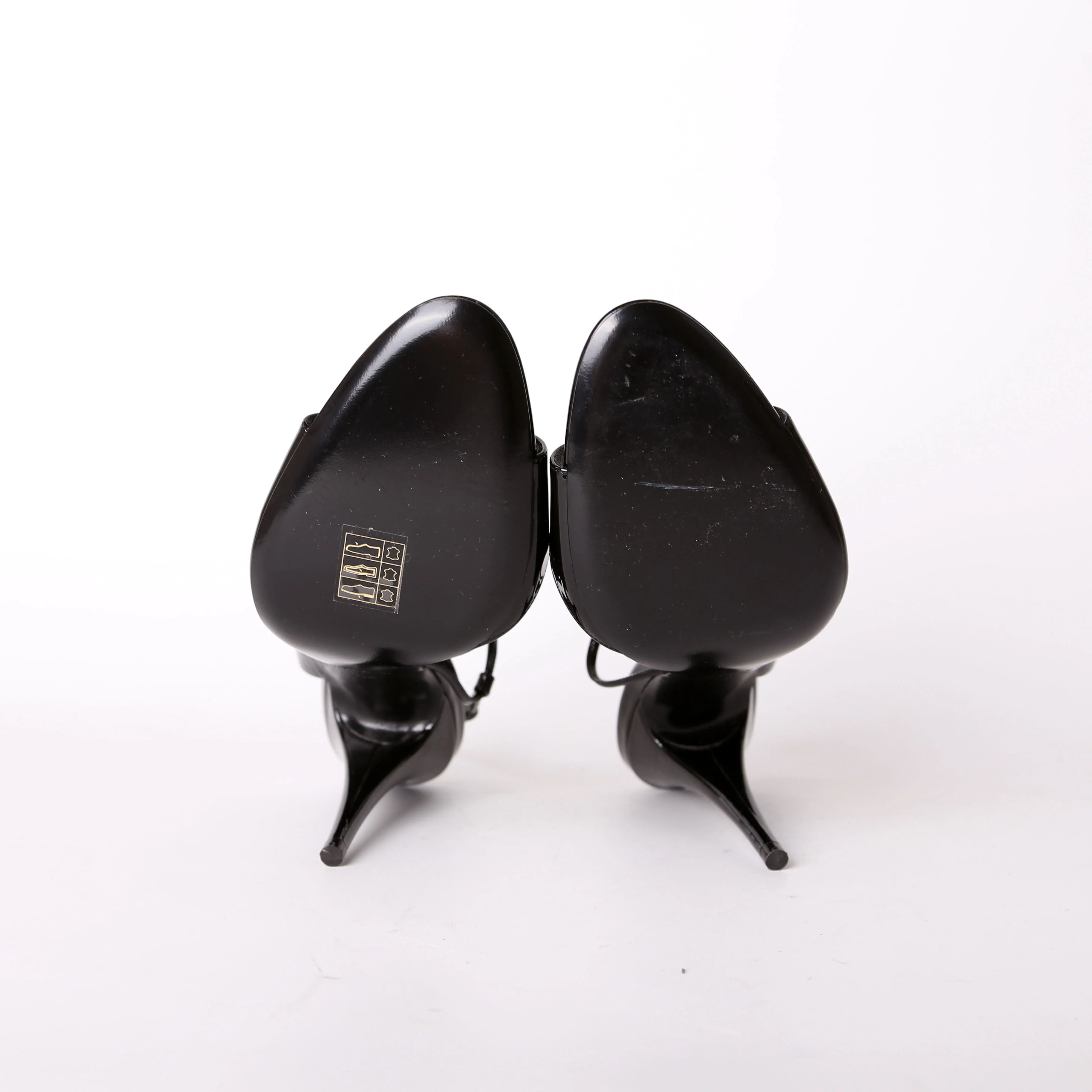 Patent Leather Slingback Sandal Heels Size 39 - Image 6