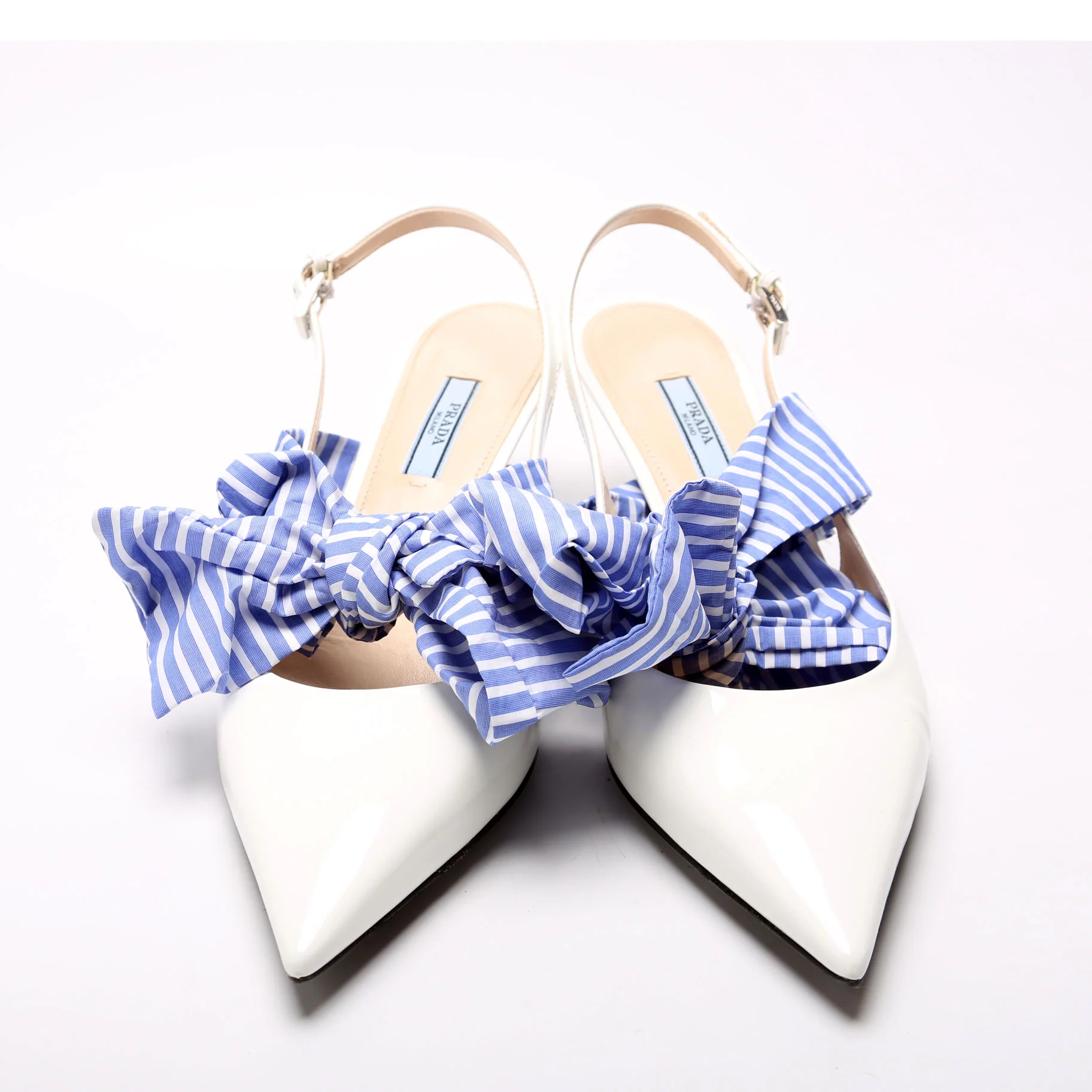 Patent Slingback with Bow Accent Size 40 - Image 2