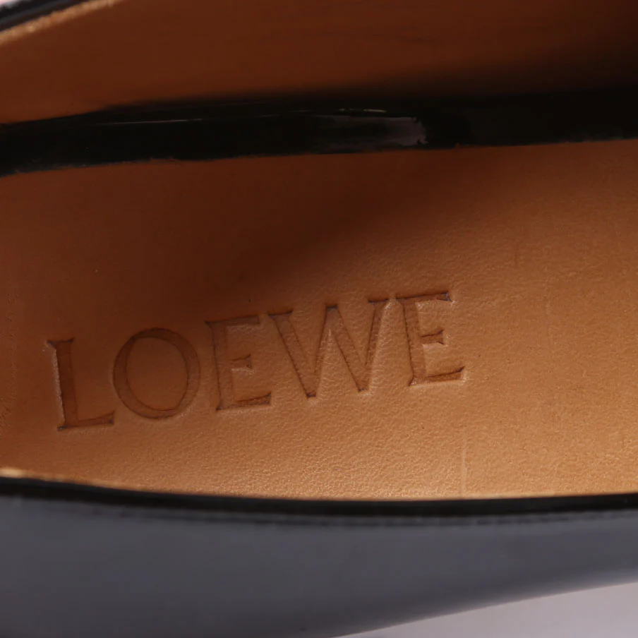 Patent Tassel Loafers Size 40 Black - Image 5