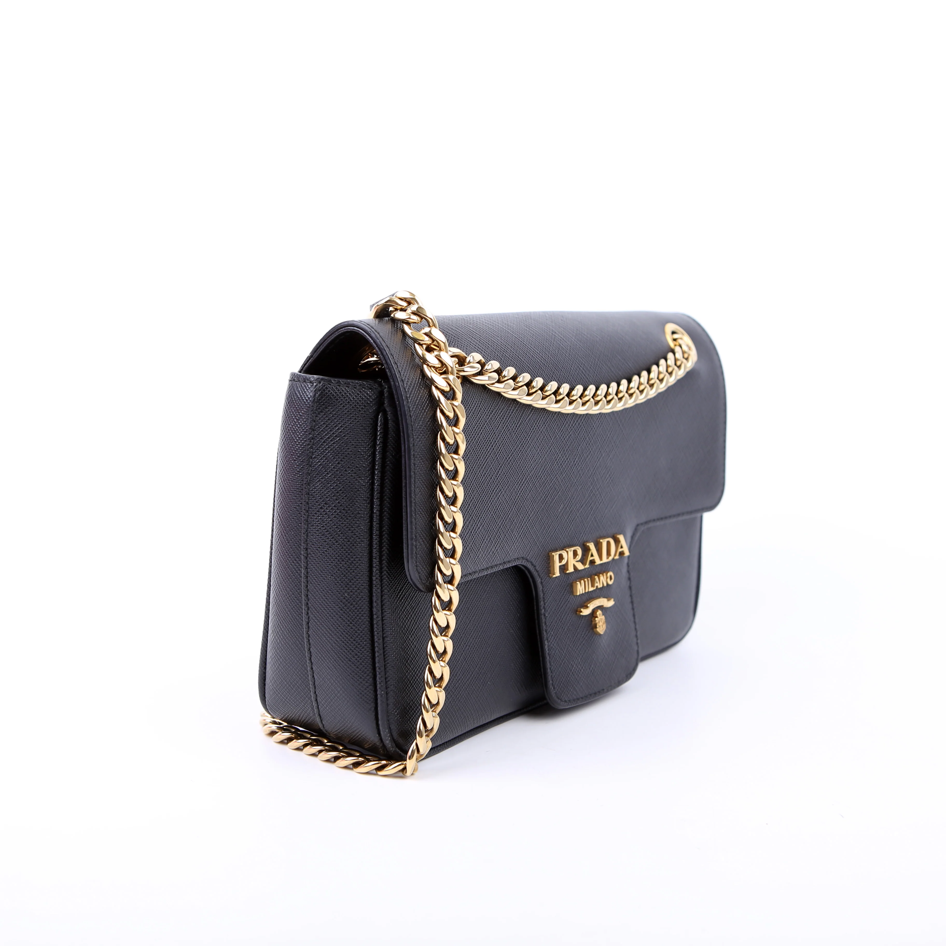 Pattina Flap Saffiano Small Black - Image 2
