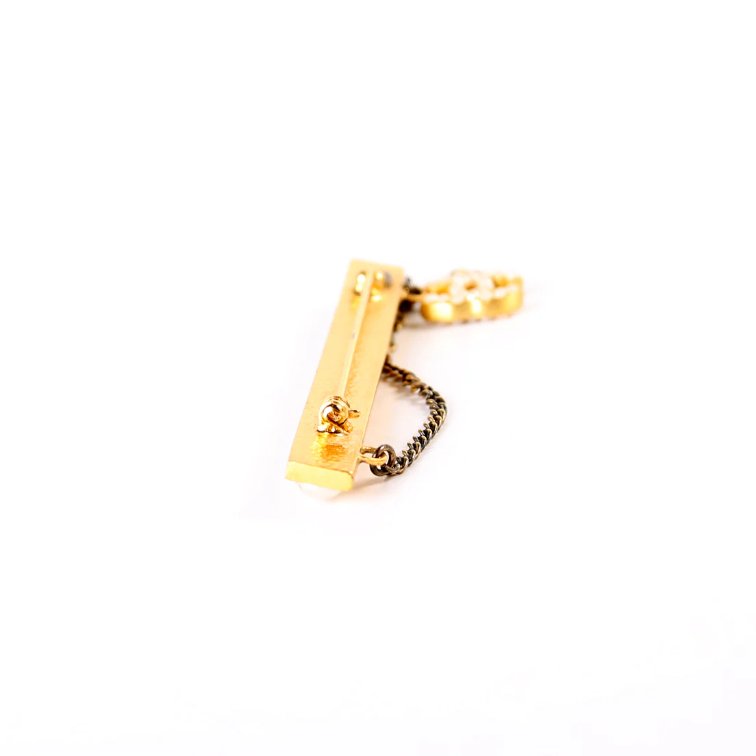 Pearl Bar CC Brooch - Image 7