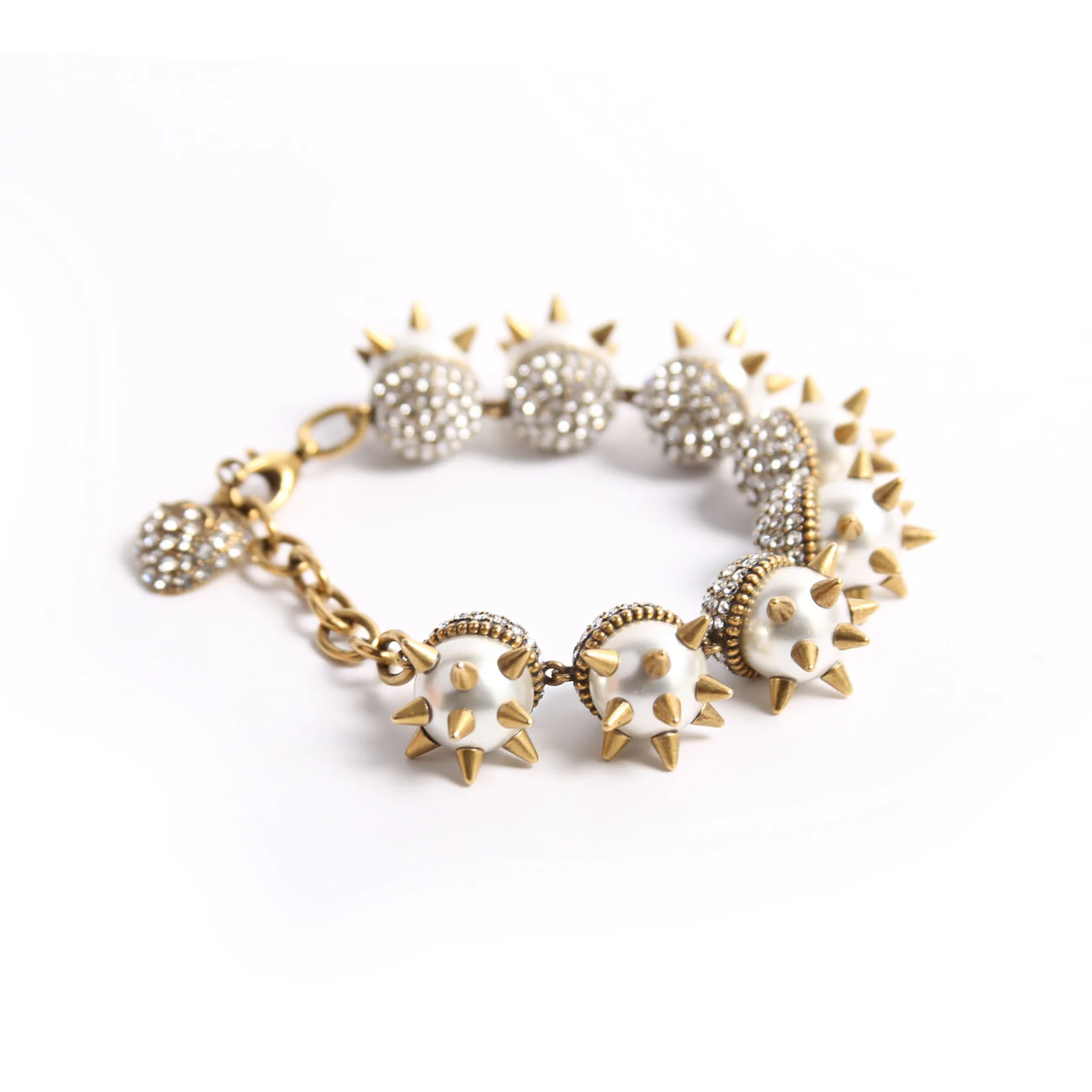 Pearl Embellished Bracelet 581294 Gold/Pearl - Image 3