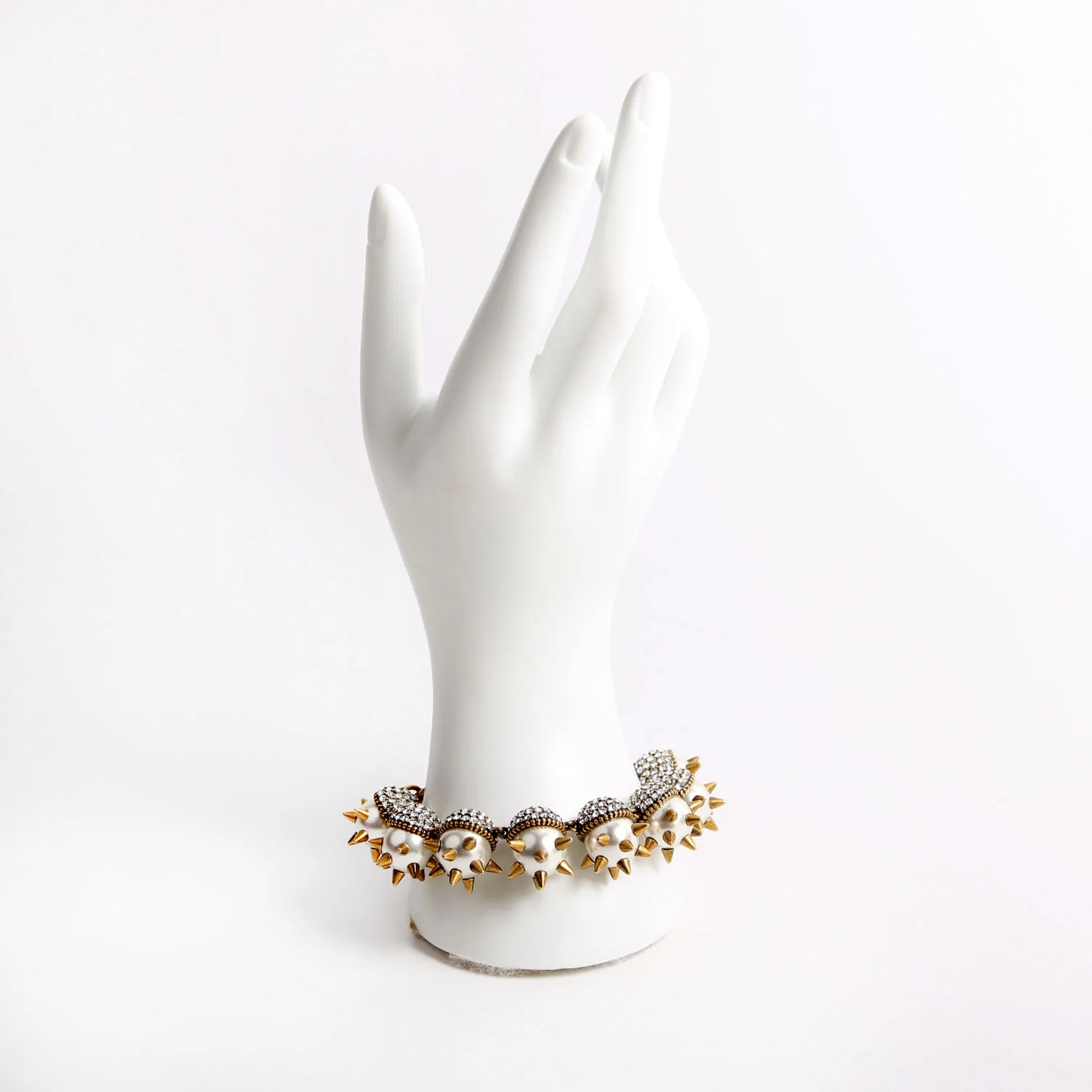 Pearl Embellished Bracelet 581294 Gold/Pearl - Image 5