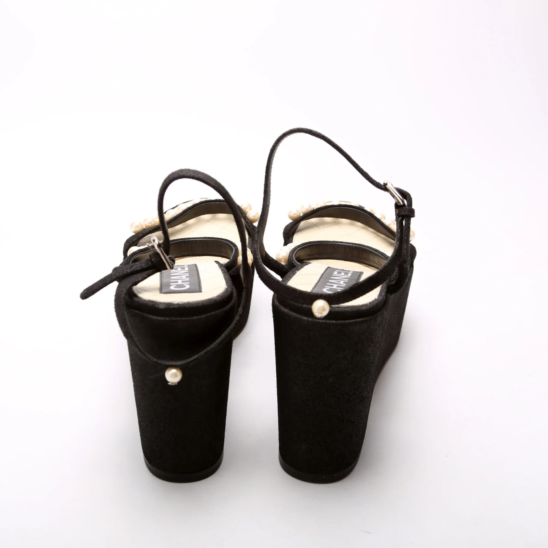 Pearl Platform Sandals Size 39.5 - Image 4