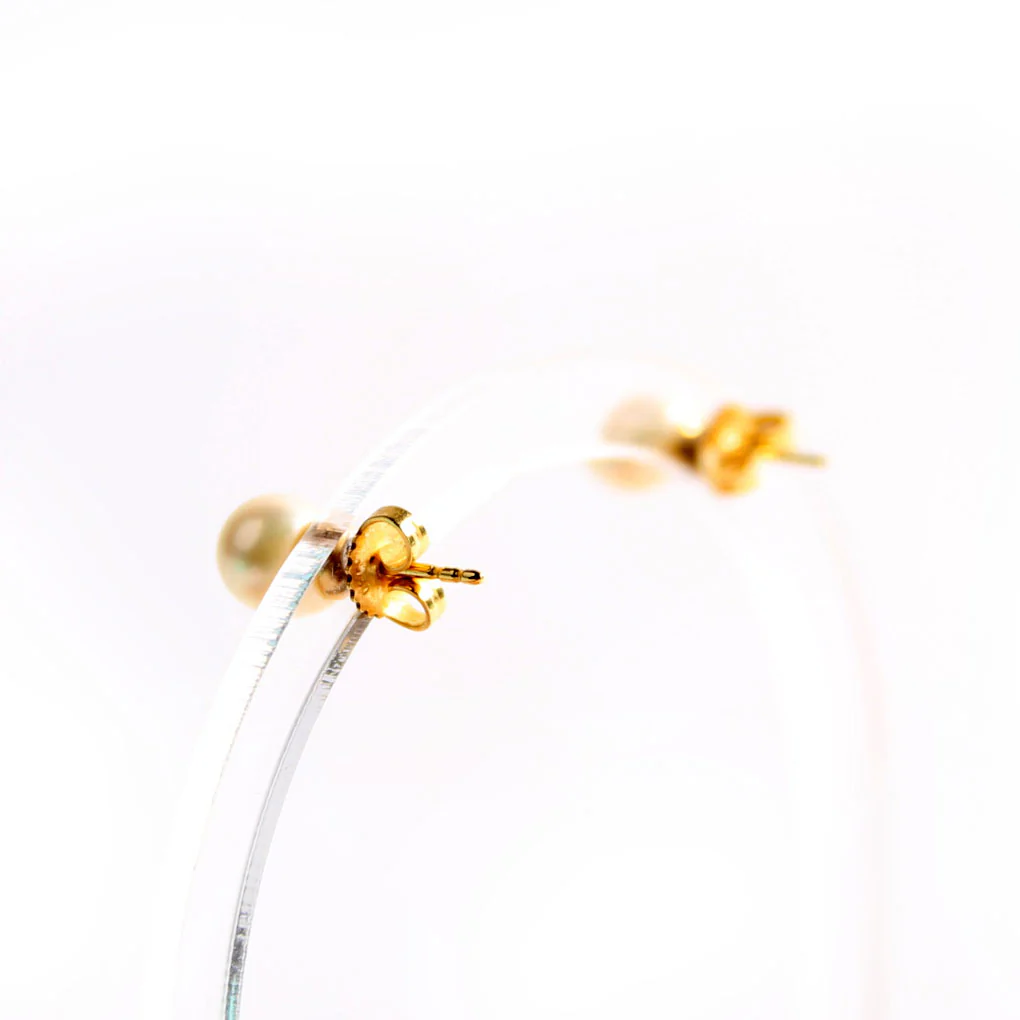 Pearl Stud 6-7MM Earrings 750 - Image 3