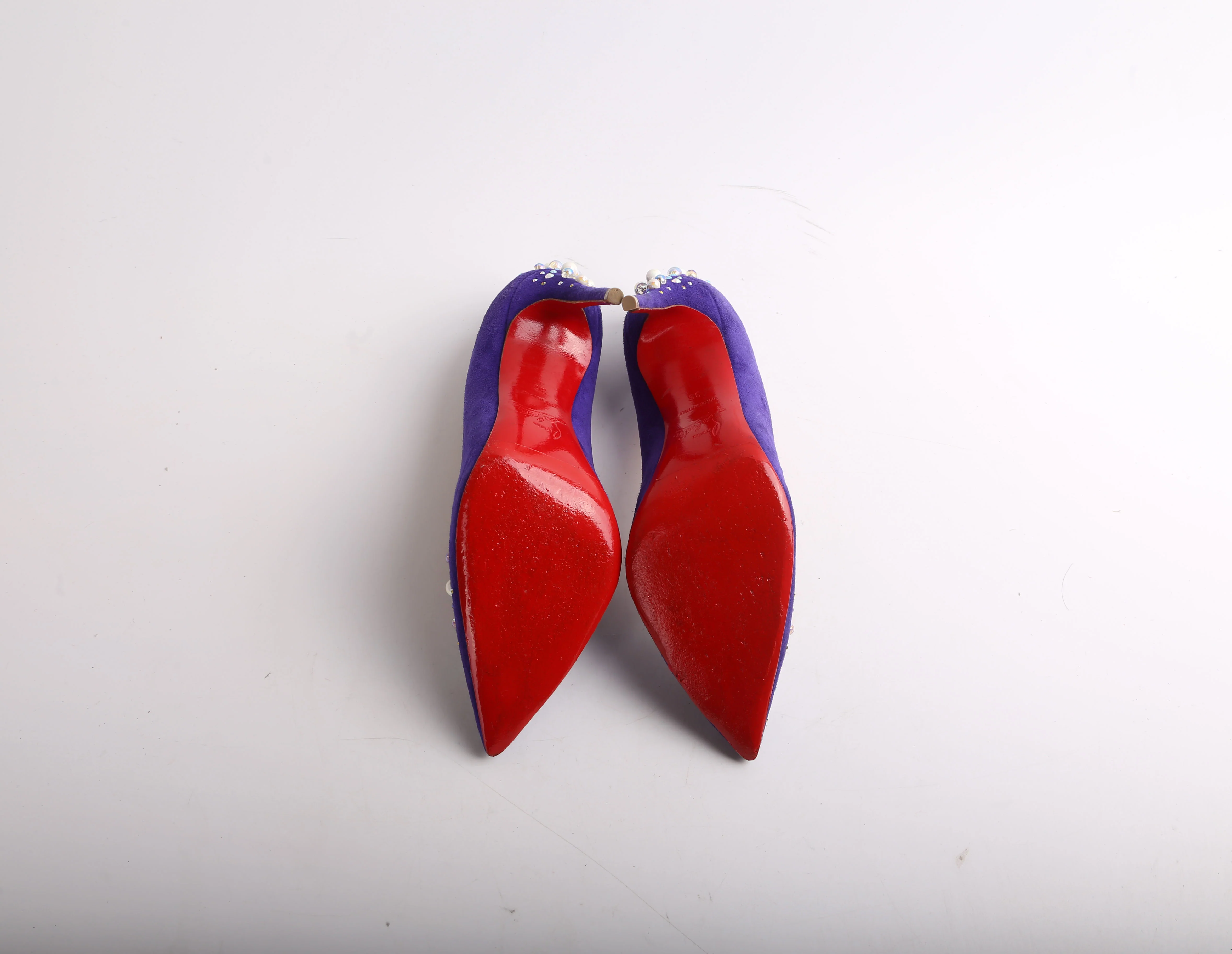 Pearl Suede Pumps Size 36 - Image 8