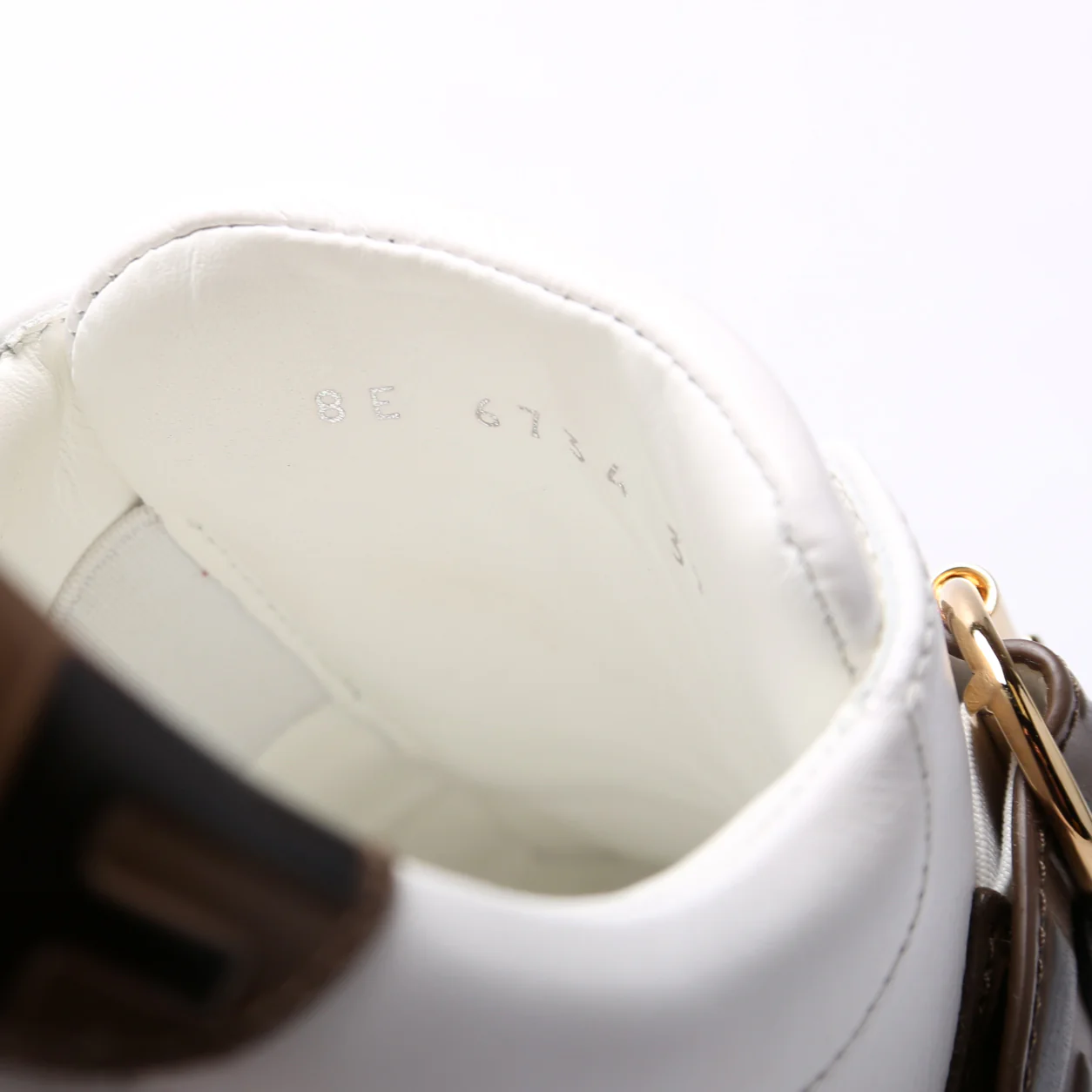 Pearland FF Leather Logo Sneakers Size 39 - Image 7