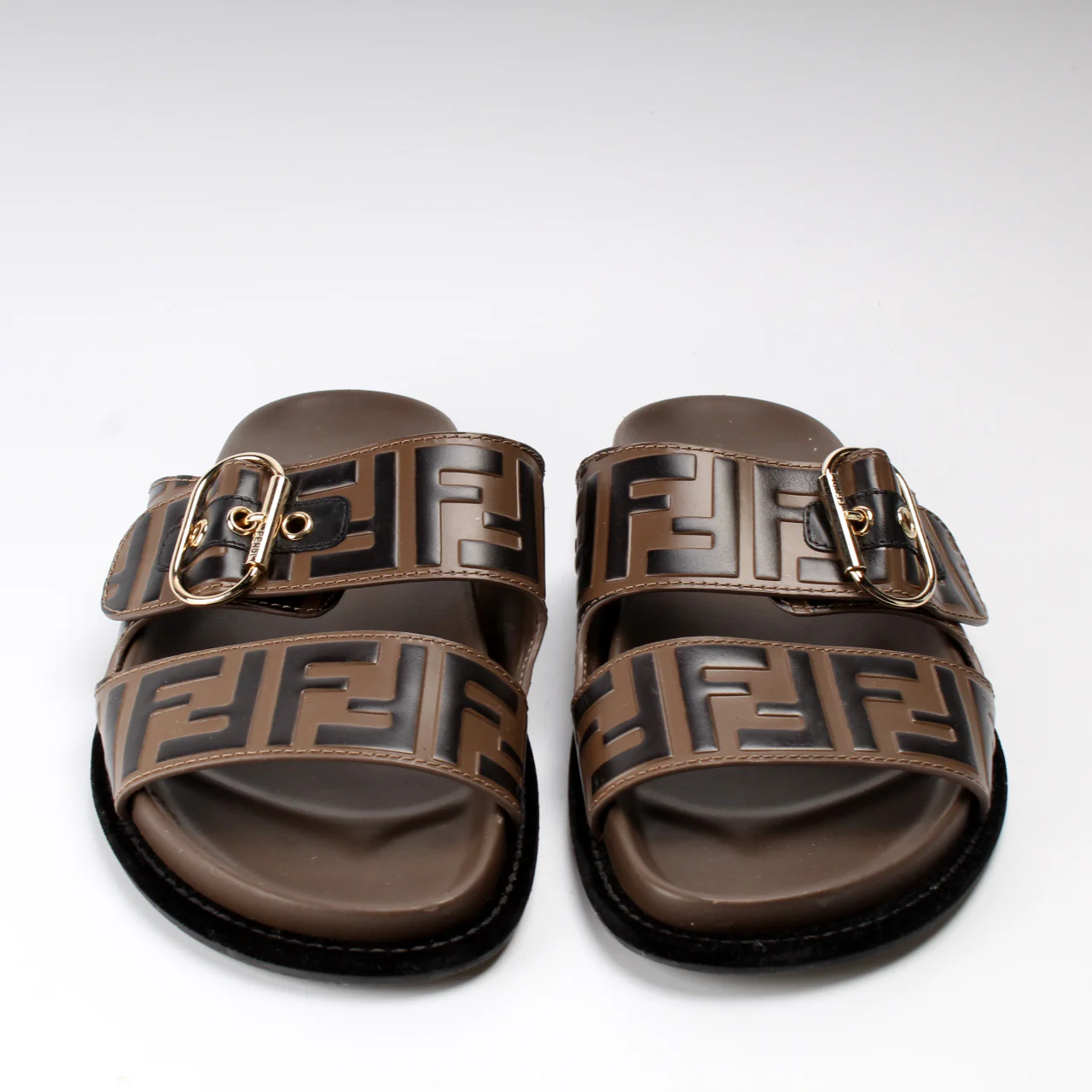 Pearland FF Leather Slide Sandals Size 38 - Image 2