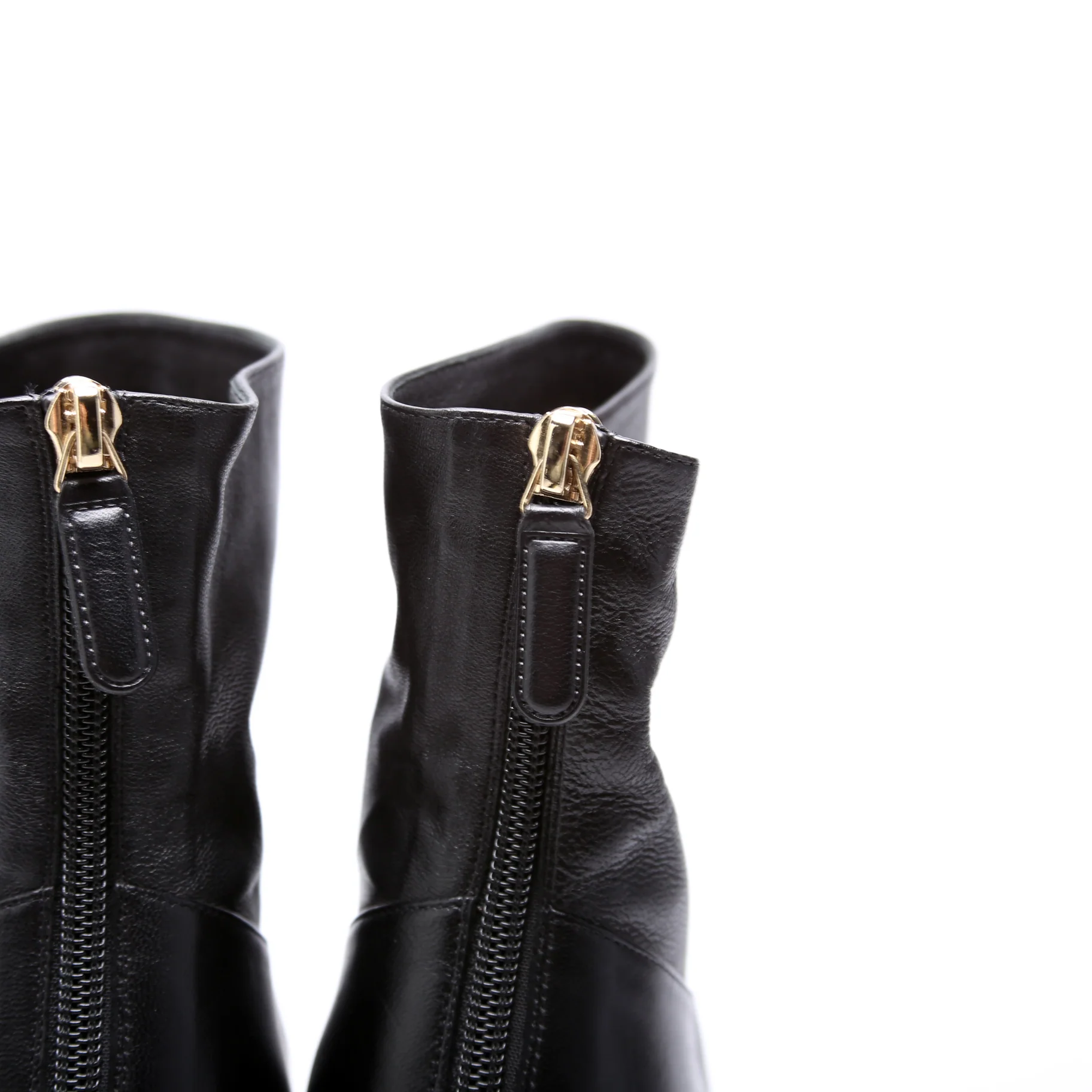 Peep Toe Pearl Heel Booties Size 37.5 - Image 5