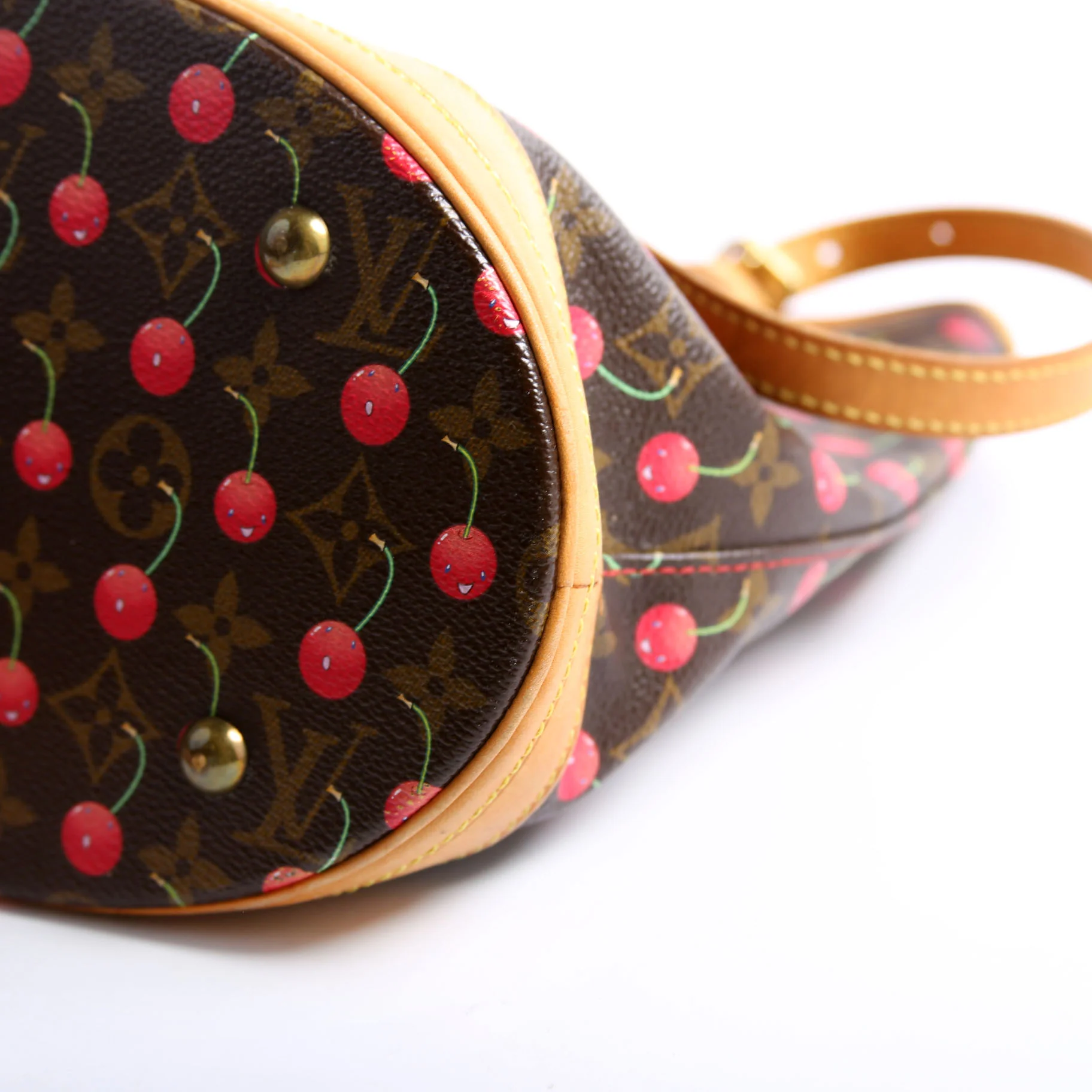 Petit Bucket Cerises Brown/Red - Image 7