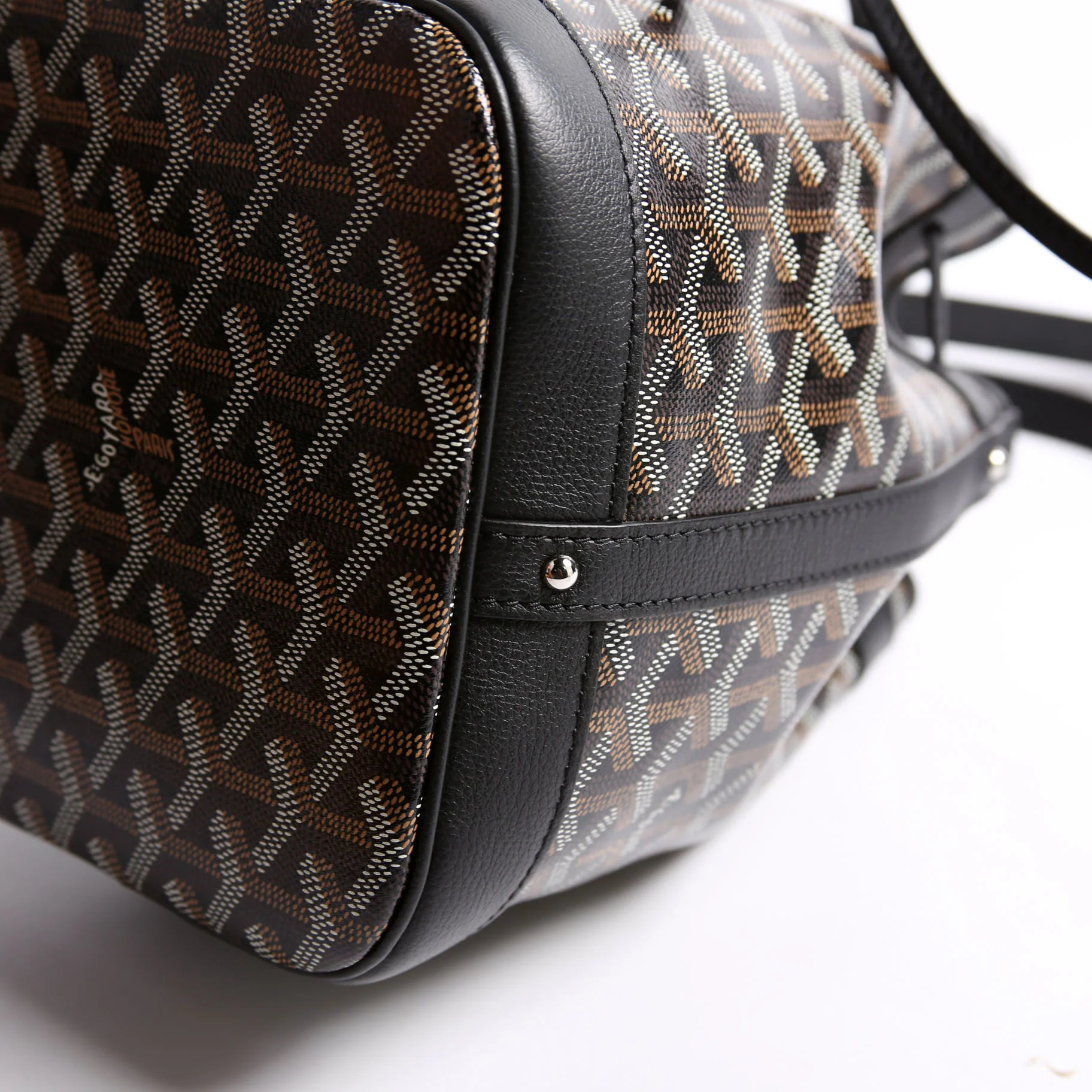 Petit Flot PM Goyardine Black/Brown - Image 6