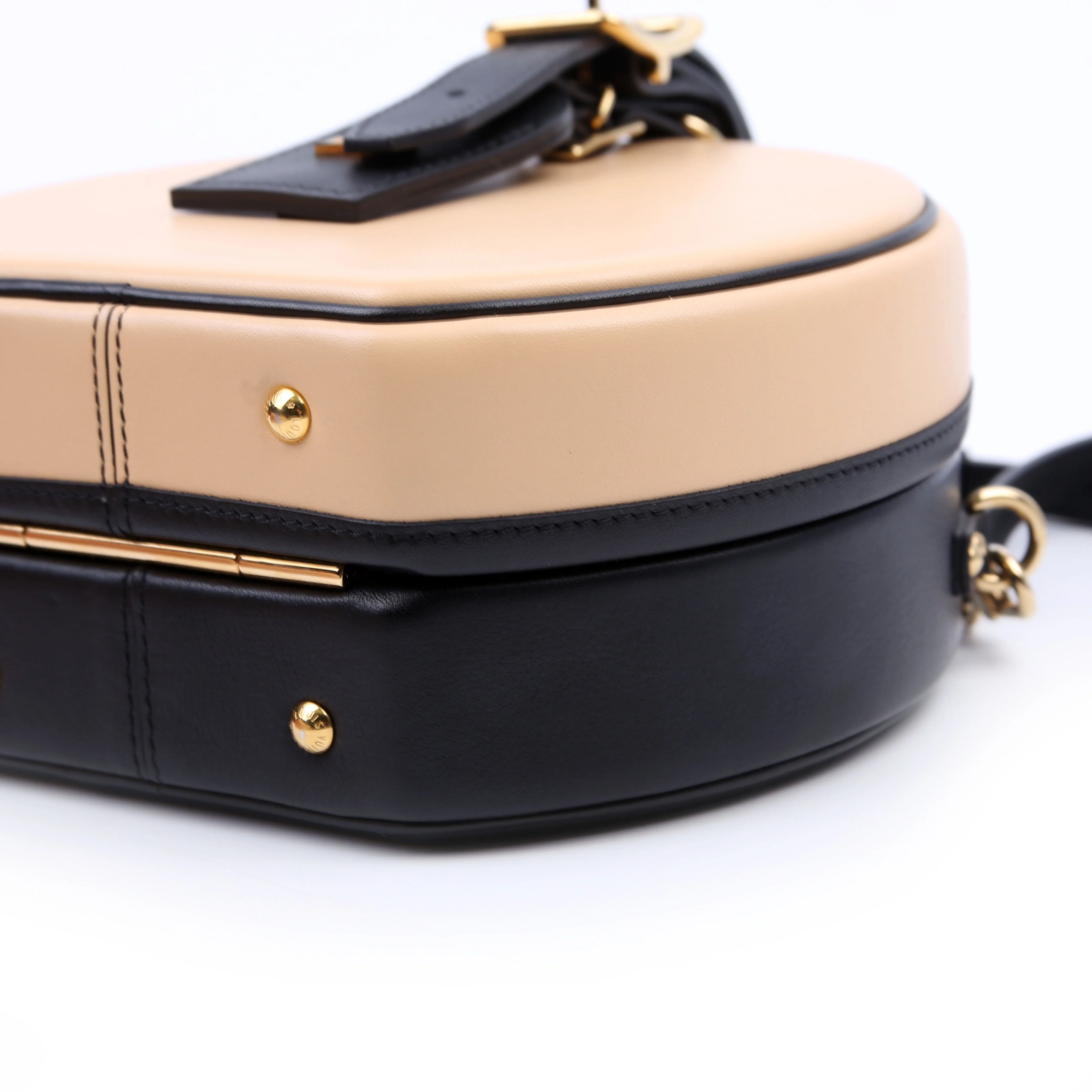 Petite Boite Chapeau Calfskin Tan/Black - Image 7