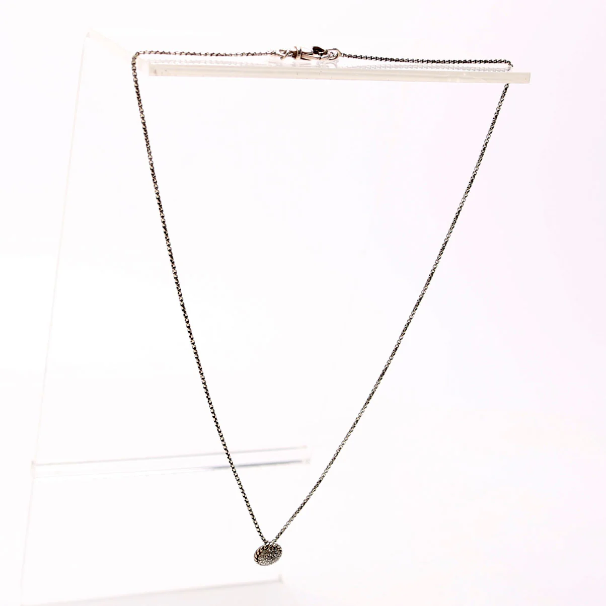 Petite Circle Pendant Pave/925 - Image 3