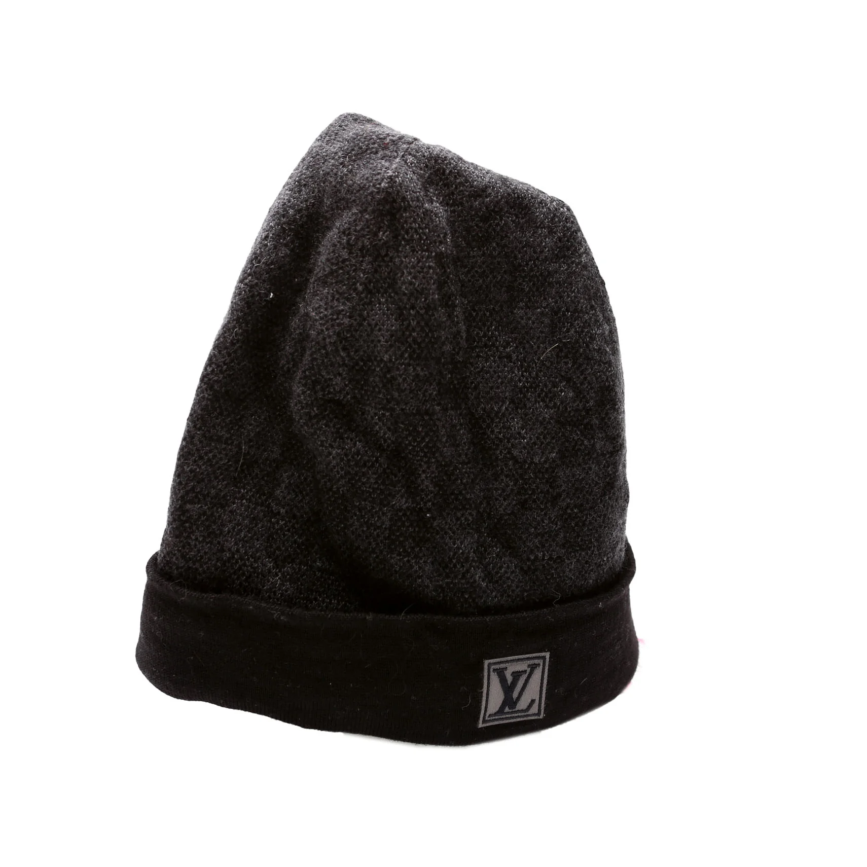 Petite Graphite Beanie Wool Hat Black - Image 2