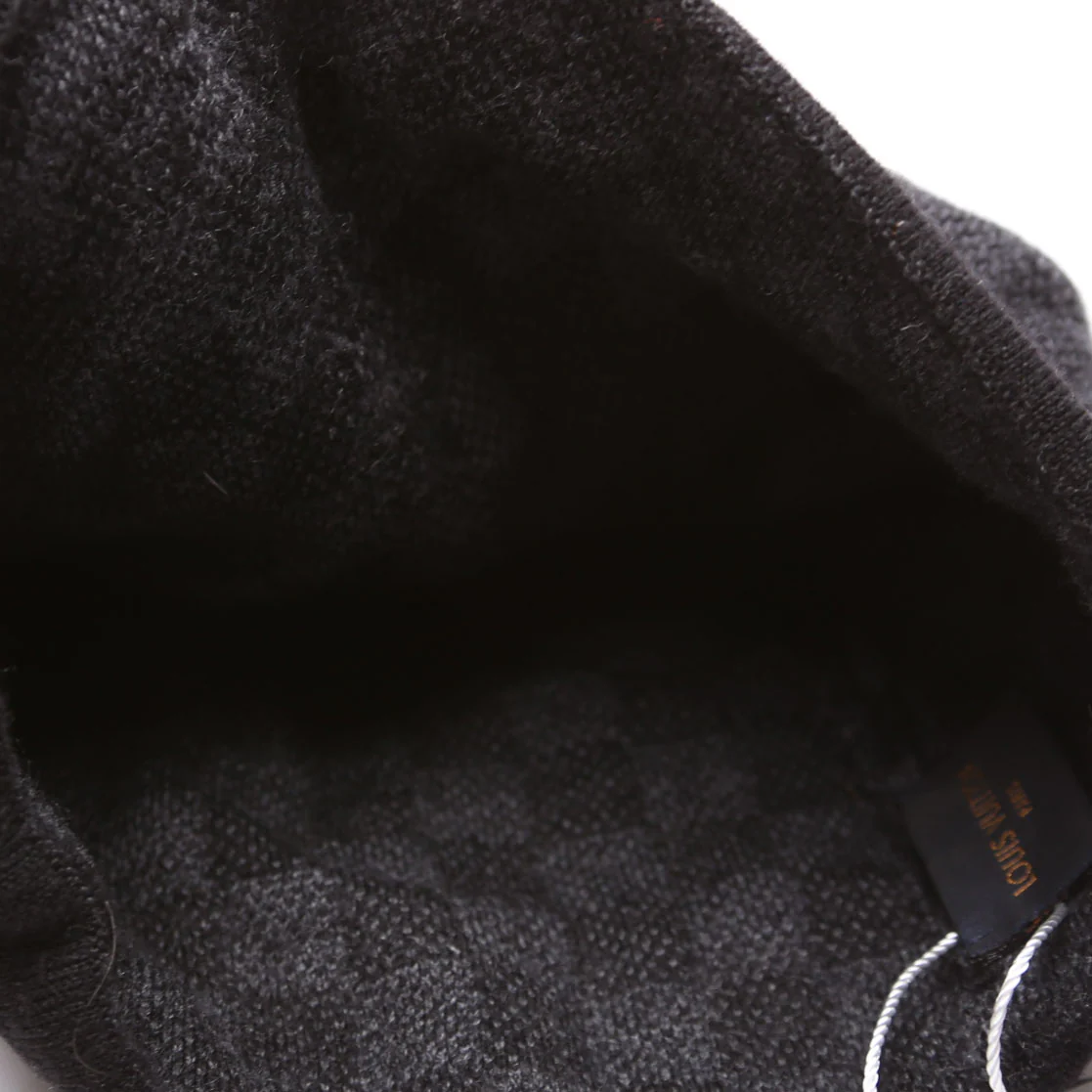 Petite Graphite Beanie Wool Hat Black - Image 4
