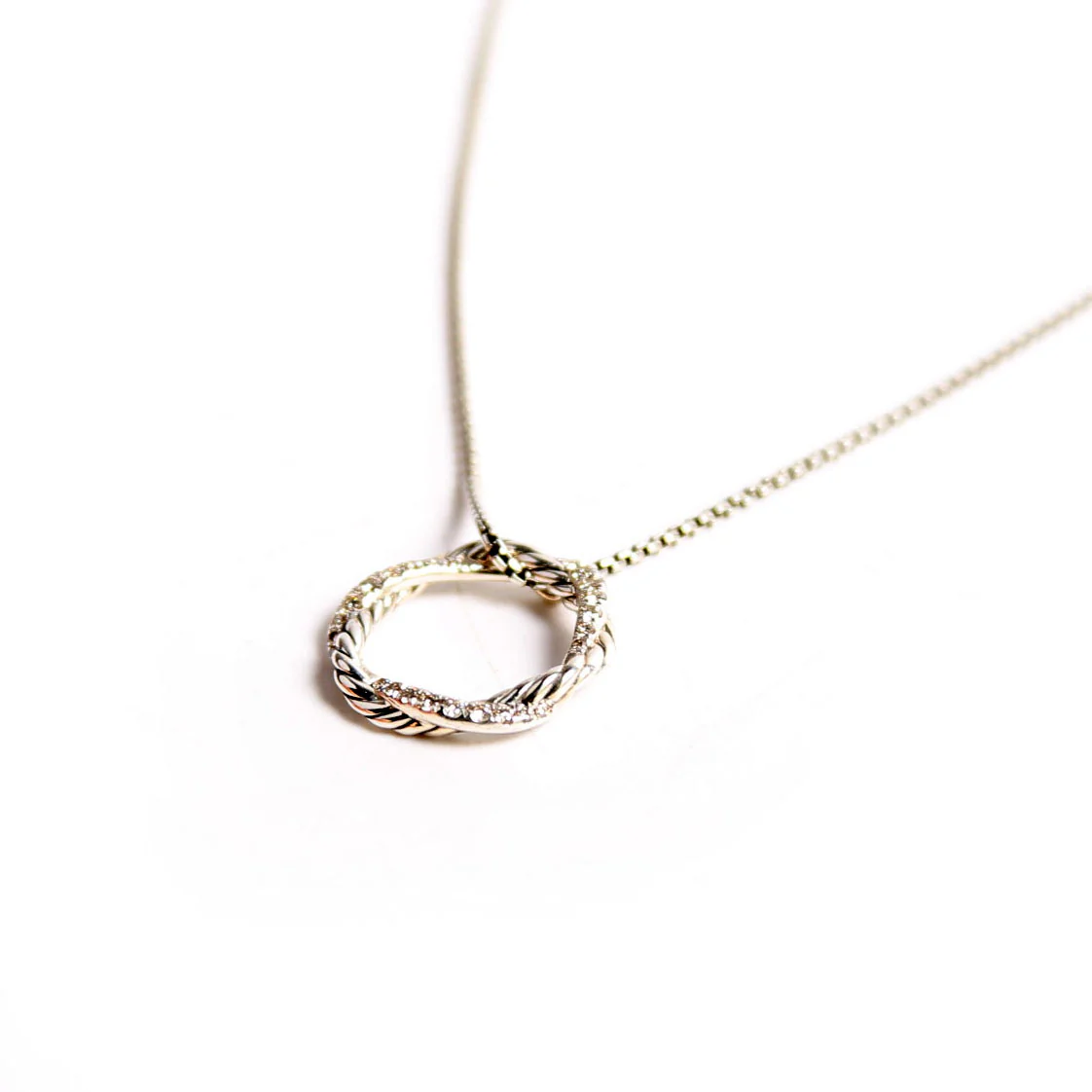 Petite Infinity Pendant Necklace 925/Pave - Image 4